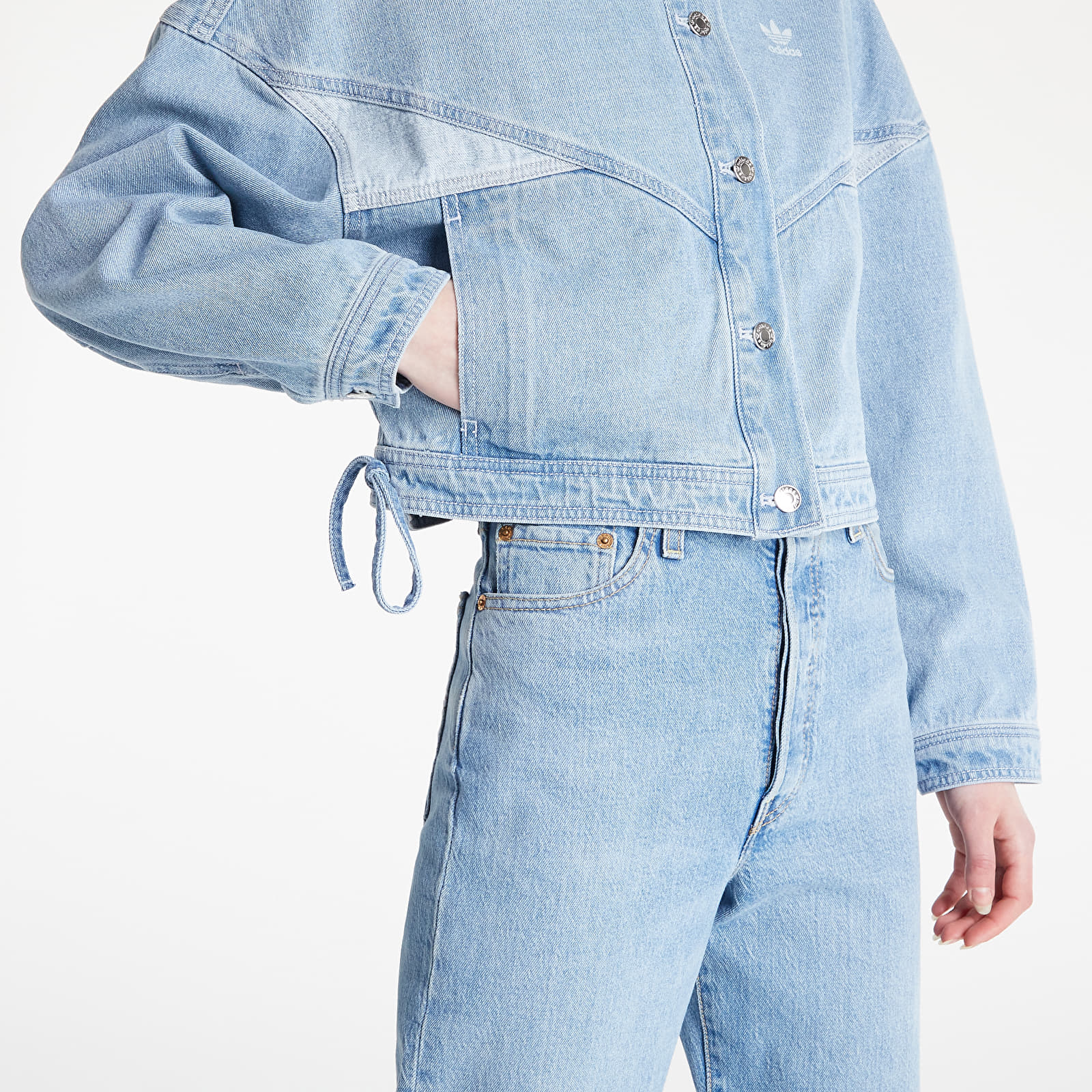 Kabátok adidas Denim Jacket Clear Blue