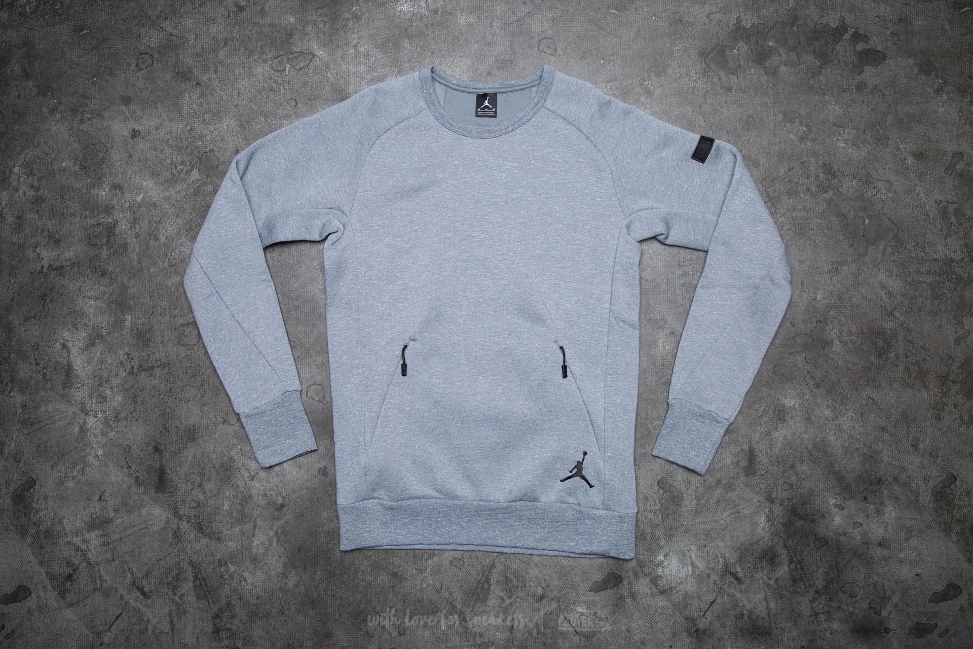 Mikiny Jordan Icon Fleece Grey