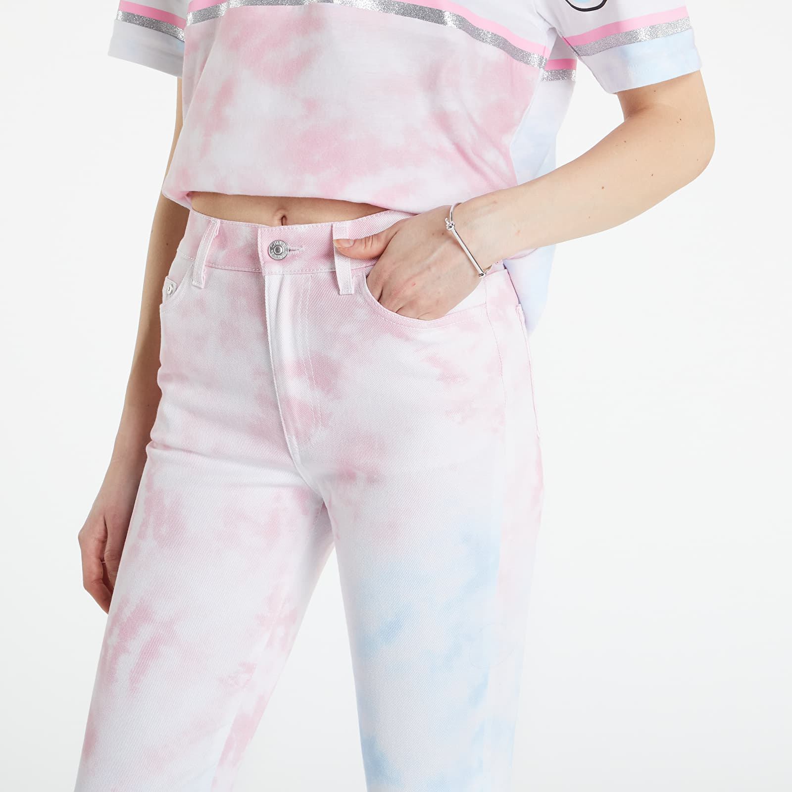 Pants Chiara Ferragni Bull Gallone Pr Tie Dye Cf Trousers White