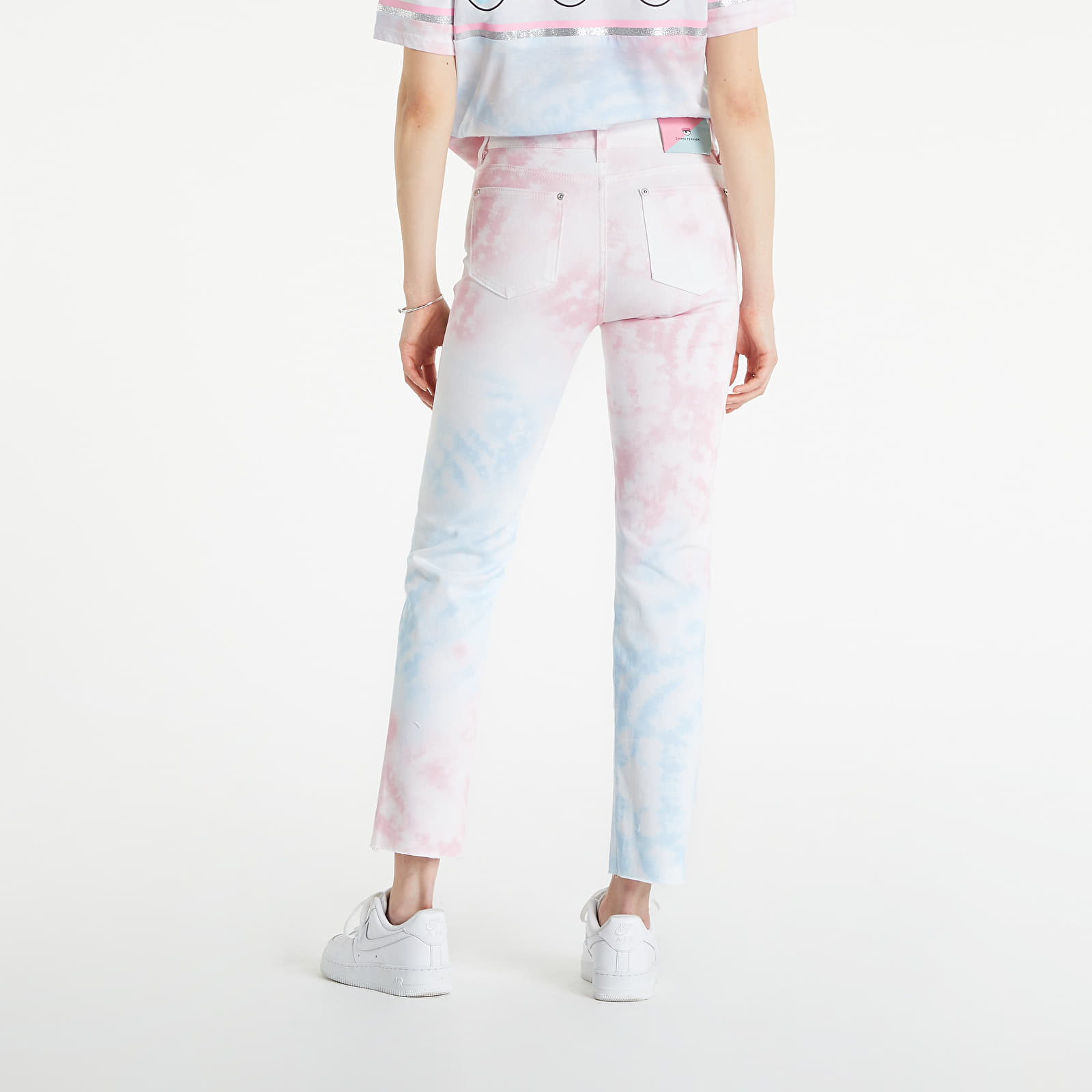 Pants Chiara Ferragni Bull Gallone Pr Tie Dye Cf Trousers White