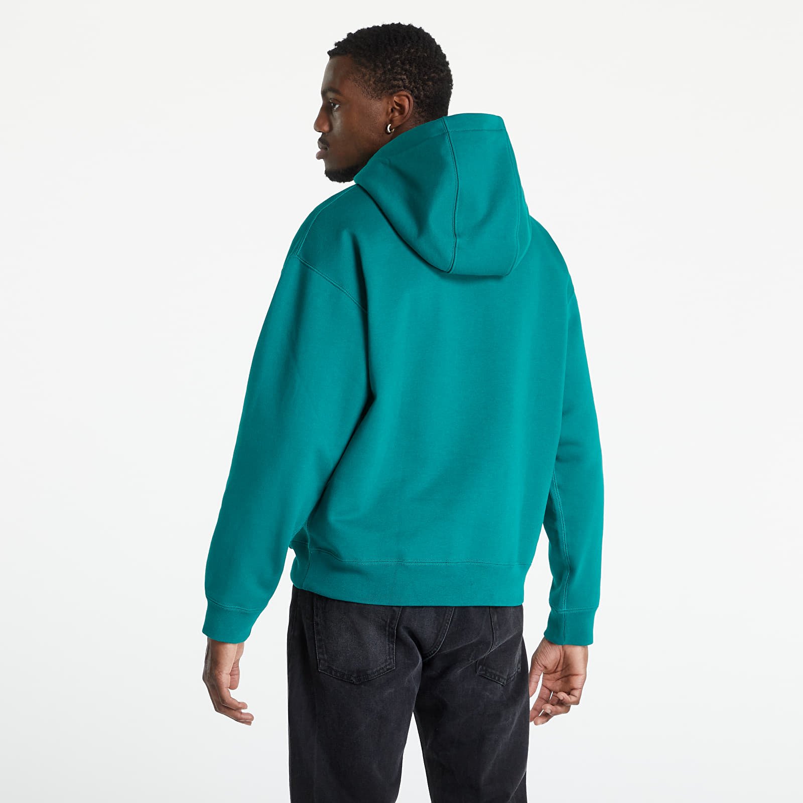 Hoodies and sweatshirts NikeLab Men s NRG Solo Swoosh Fleece Hoodie Mystic Green White Footshop