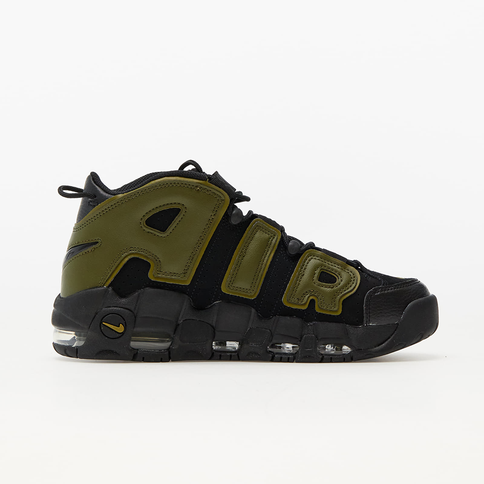 Scarpe uomo Nike Air More Uptempo '96 Black/ Rough Green-Pilgrim-Black