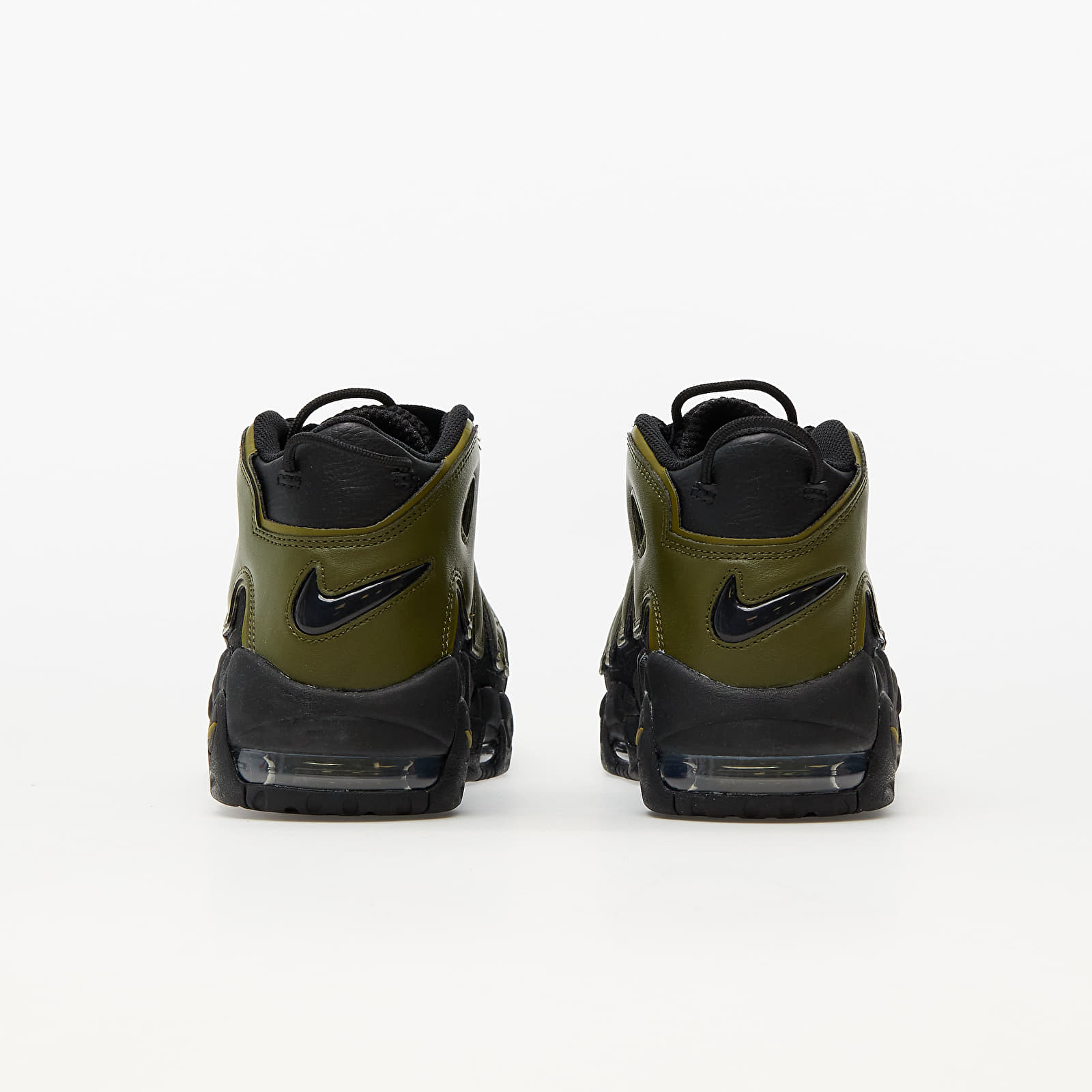 Scarpe uomo Nike Air More Uptempo 96 Black Rough Green Pilgrim