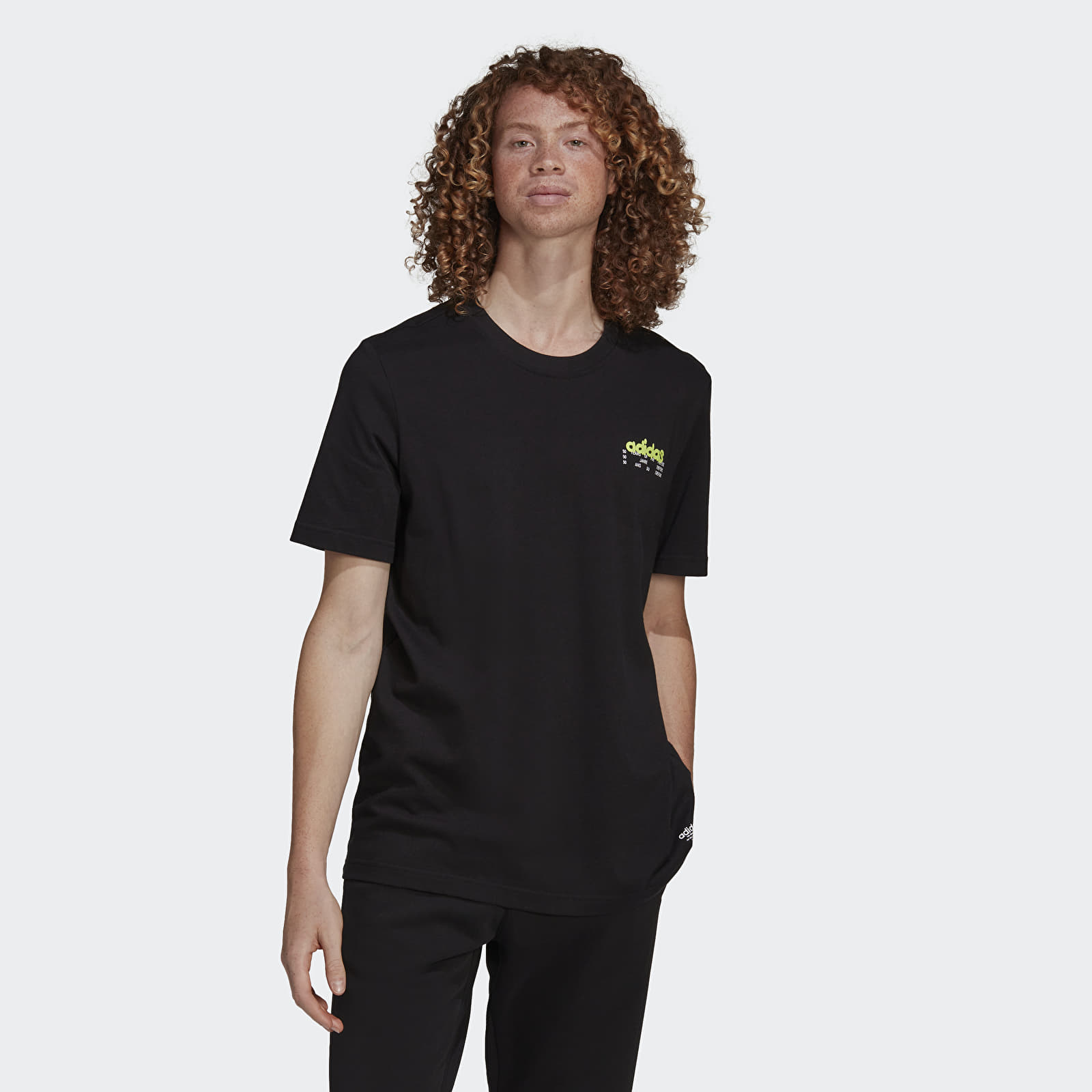 Marškinėliai adidas Behind Tee Black