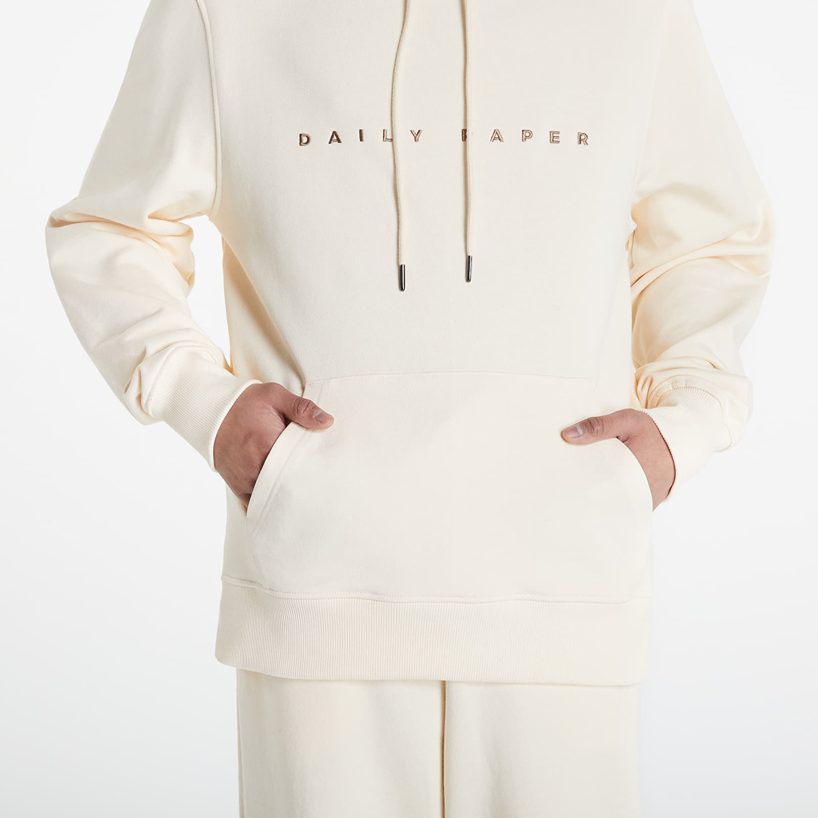 Dukserice Daily Paper Alias Hood Shortbread White