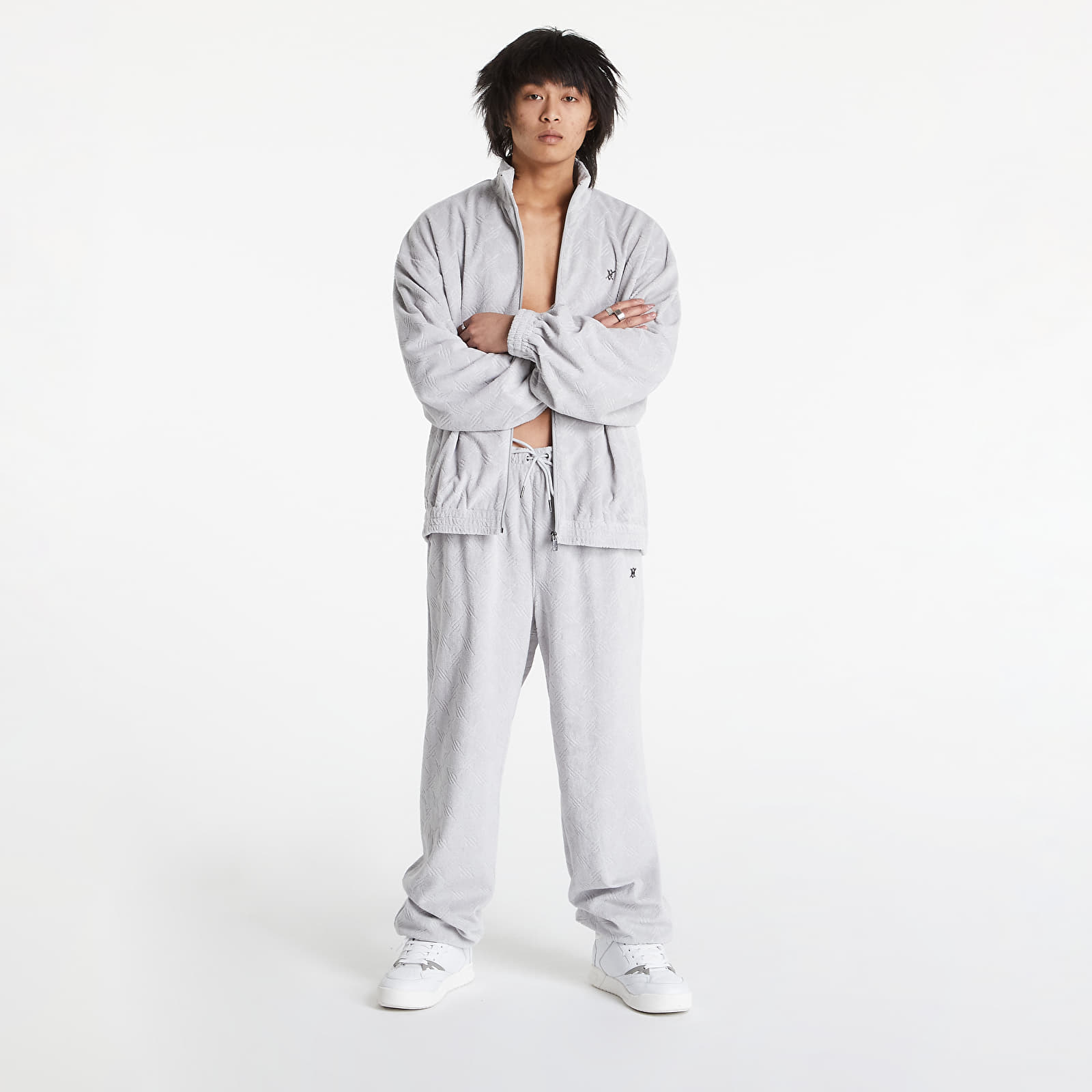 Giacche Daily Paper Mark Jacket Grey Monogram