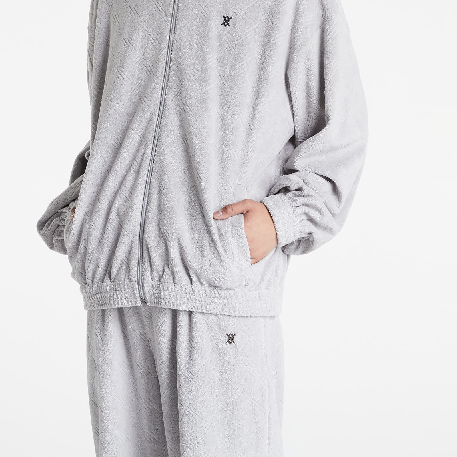 Giacche Daily Paper Mark Jacket Grey Monogram