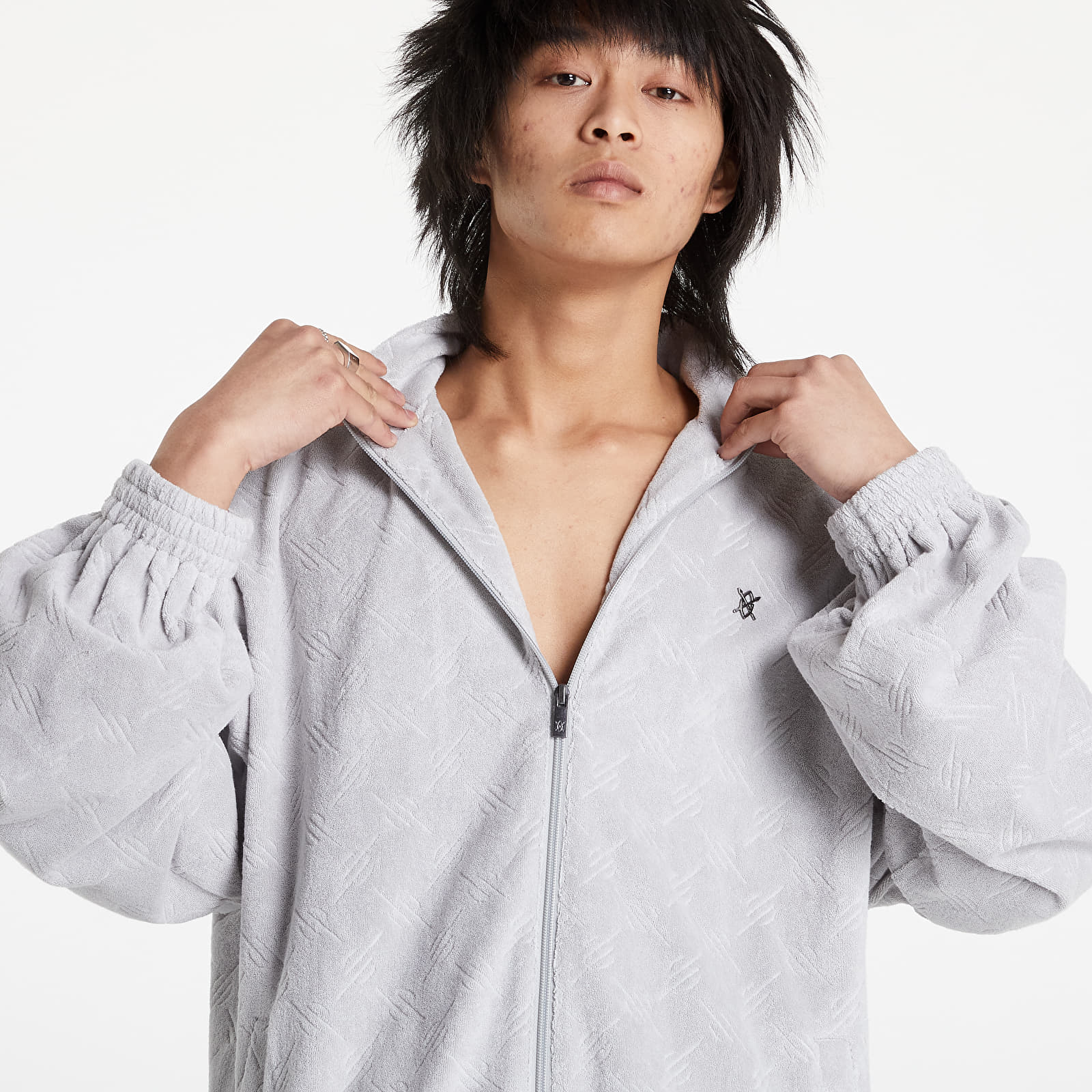 Giacche Daily Paper Mark Jacket Grey Monogram