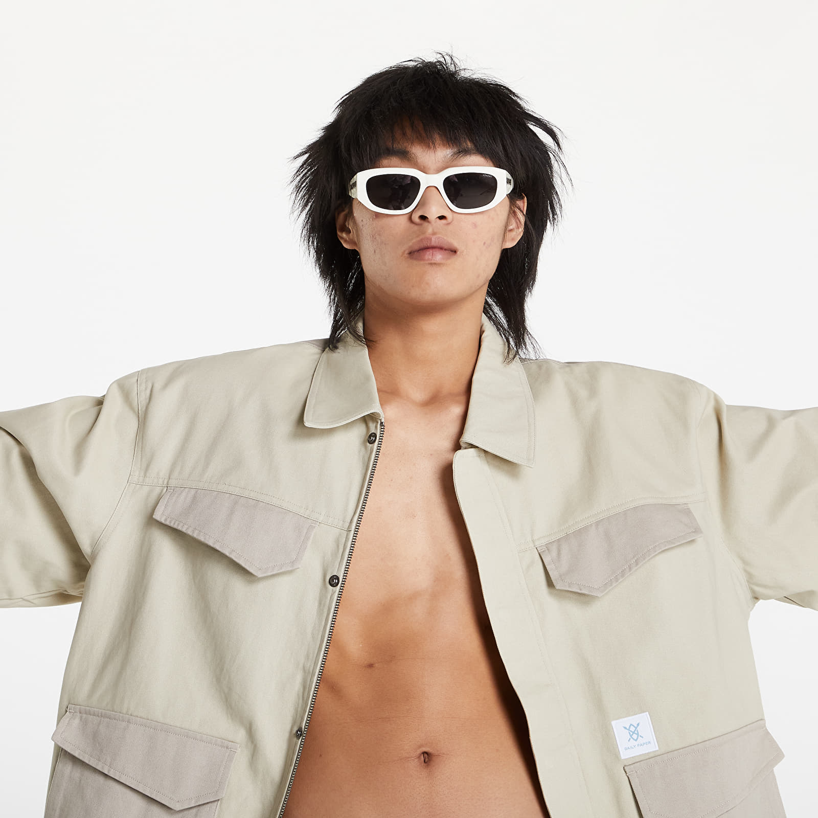 Giacche Daily Paper Mamun Jacket Beige
