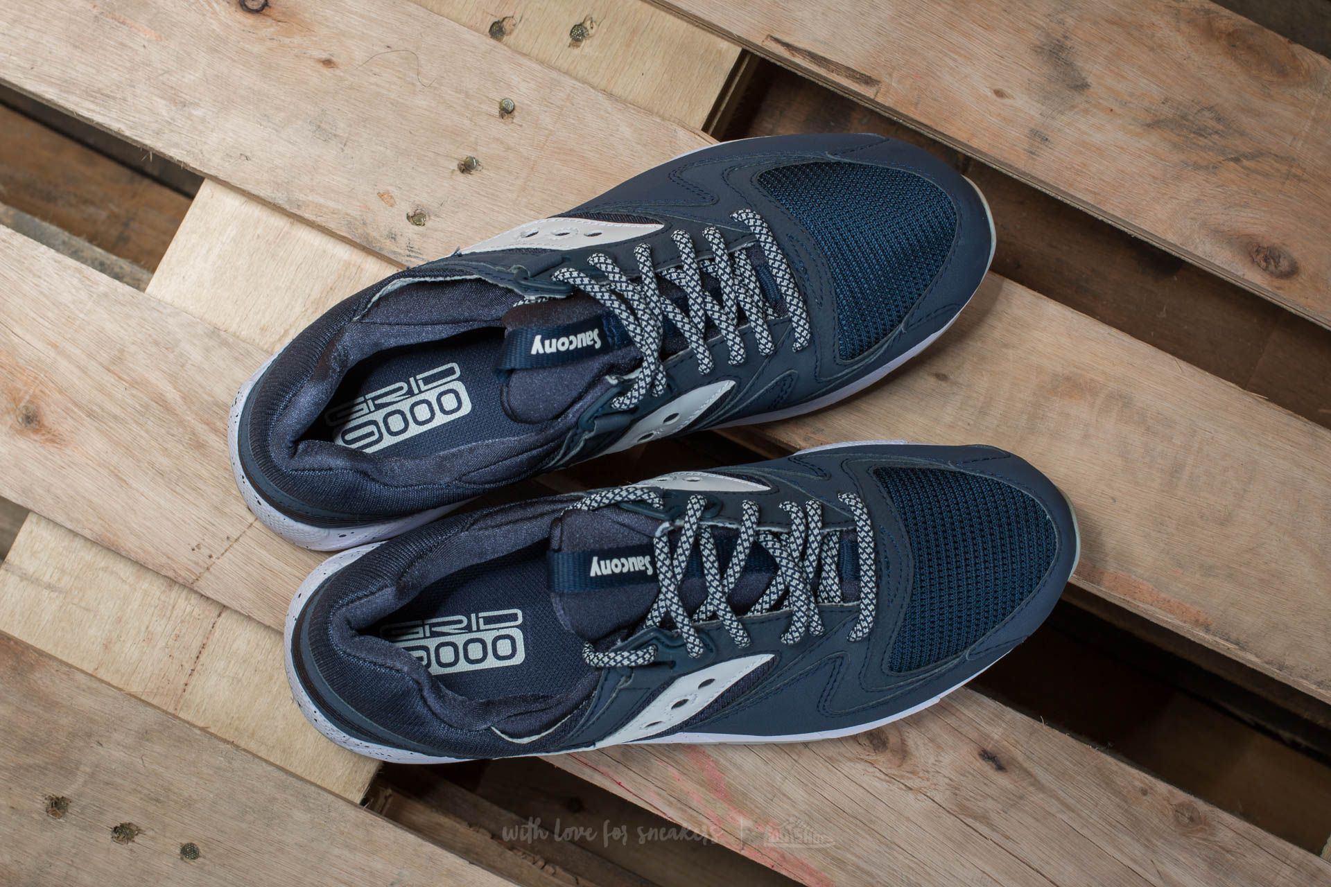 Scarpe uomo Saucony Grid 9000 Navy/ White 