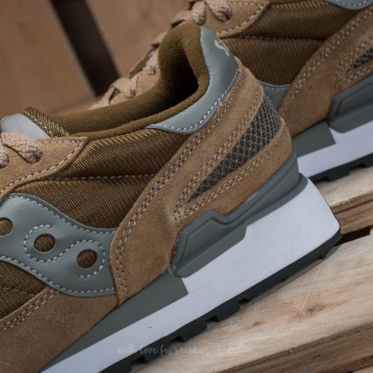 Saucony shadow taupe green top