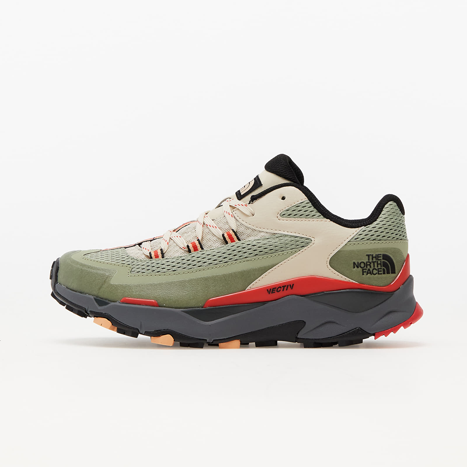 Herren Sneaker und Schuhe The North Face M Vectiv Taraval Tea Green/ Horizon Red