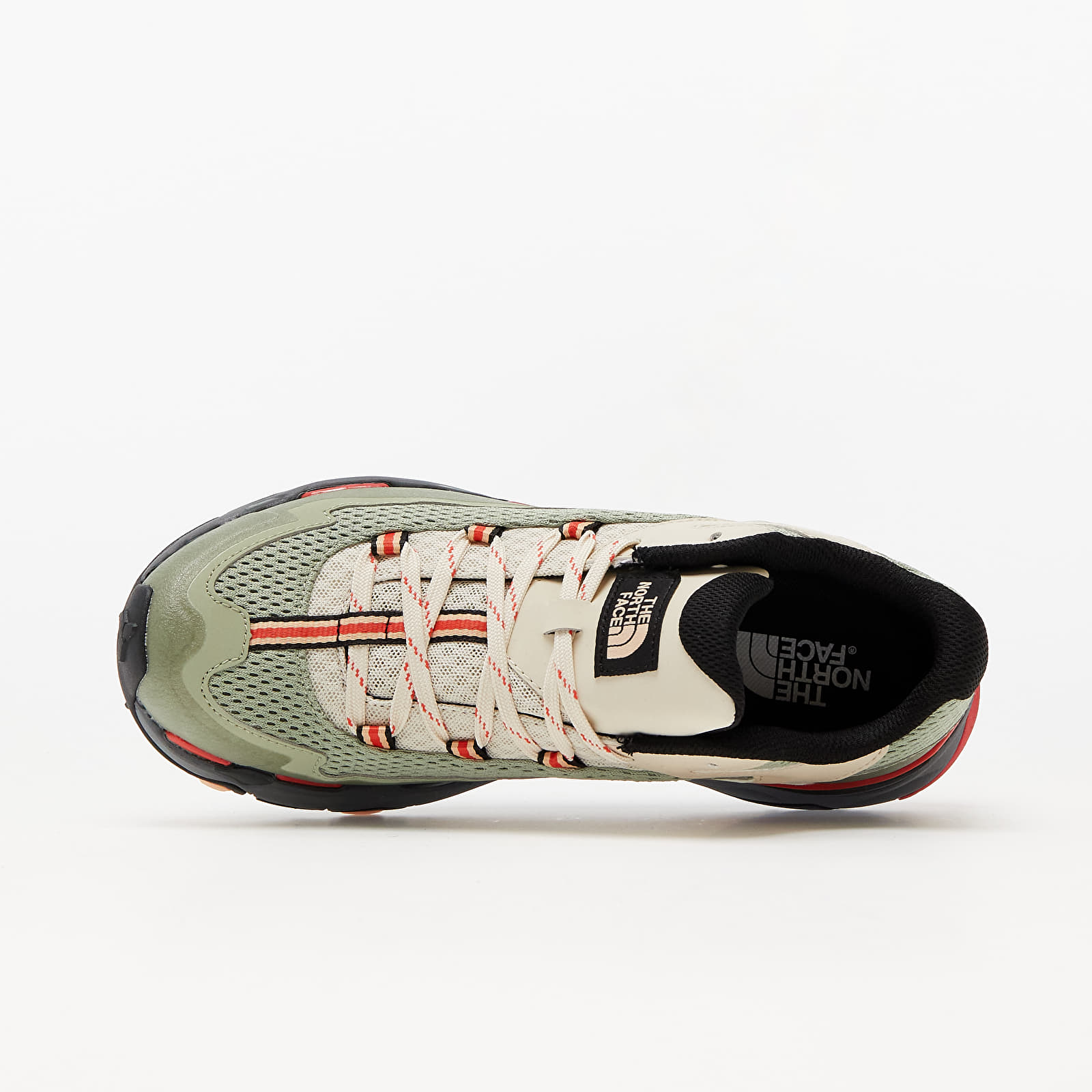 Herren Sneaker und Schuhe The North Face M Vectiv Taraval Tea Green/ Horizon Red