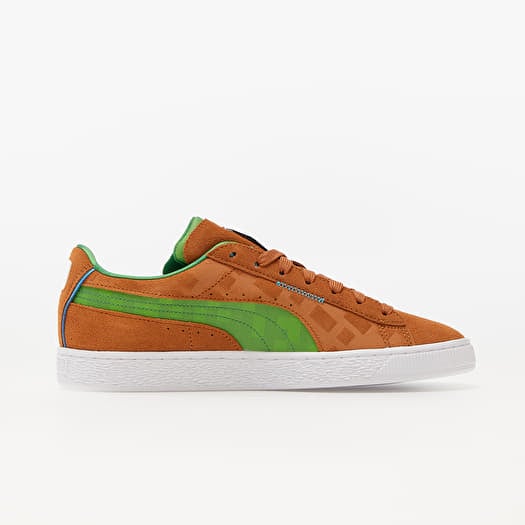 Men s shoes Puma x Minecraft Suede Friar Brown Fern Green Footshop