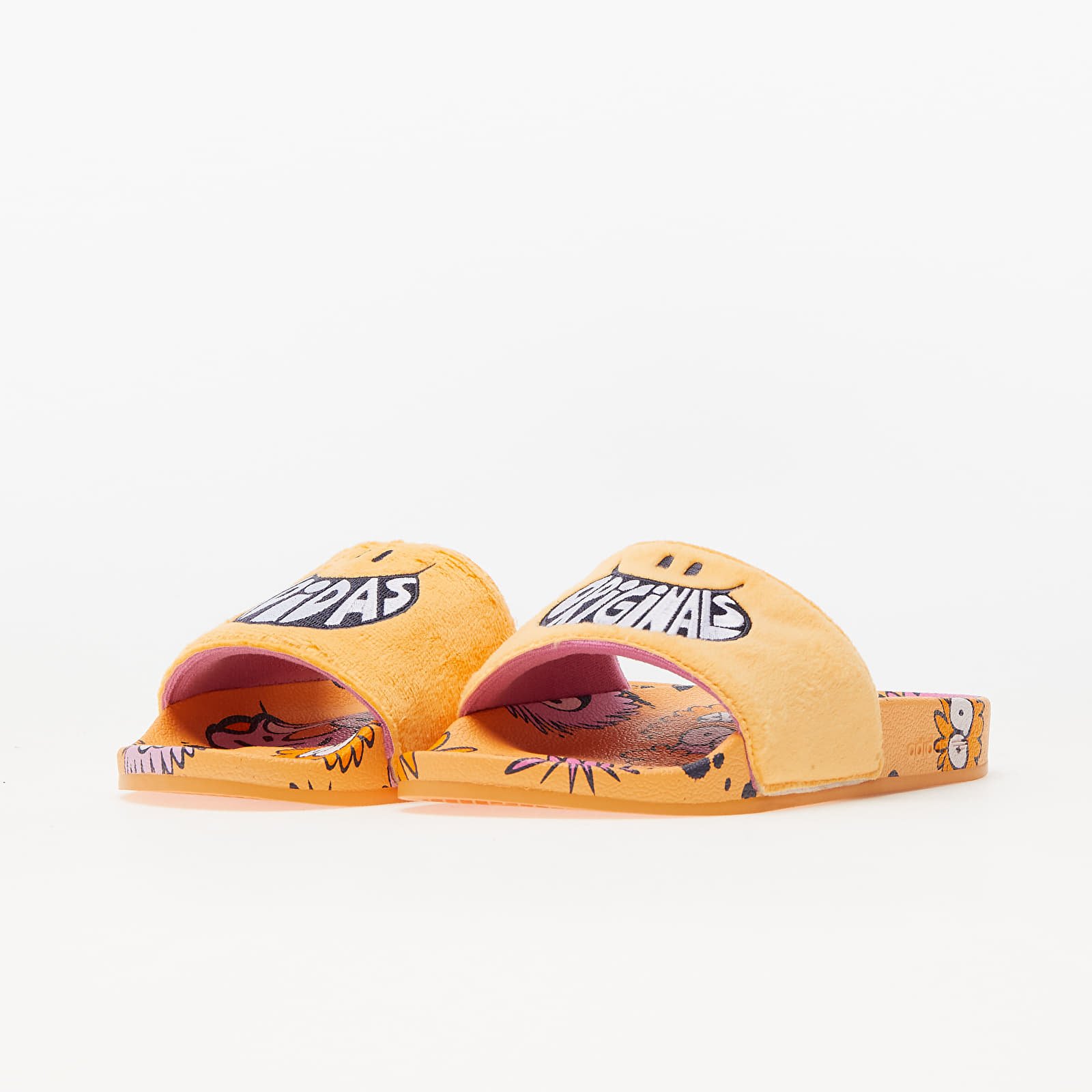 Vyriška avalynė adidas Adilette Hazy Orange/ Ftw White/ Shale Navy
