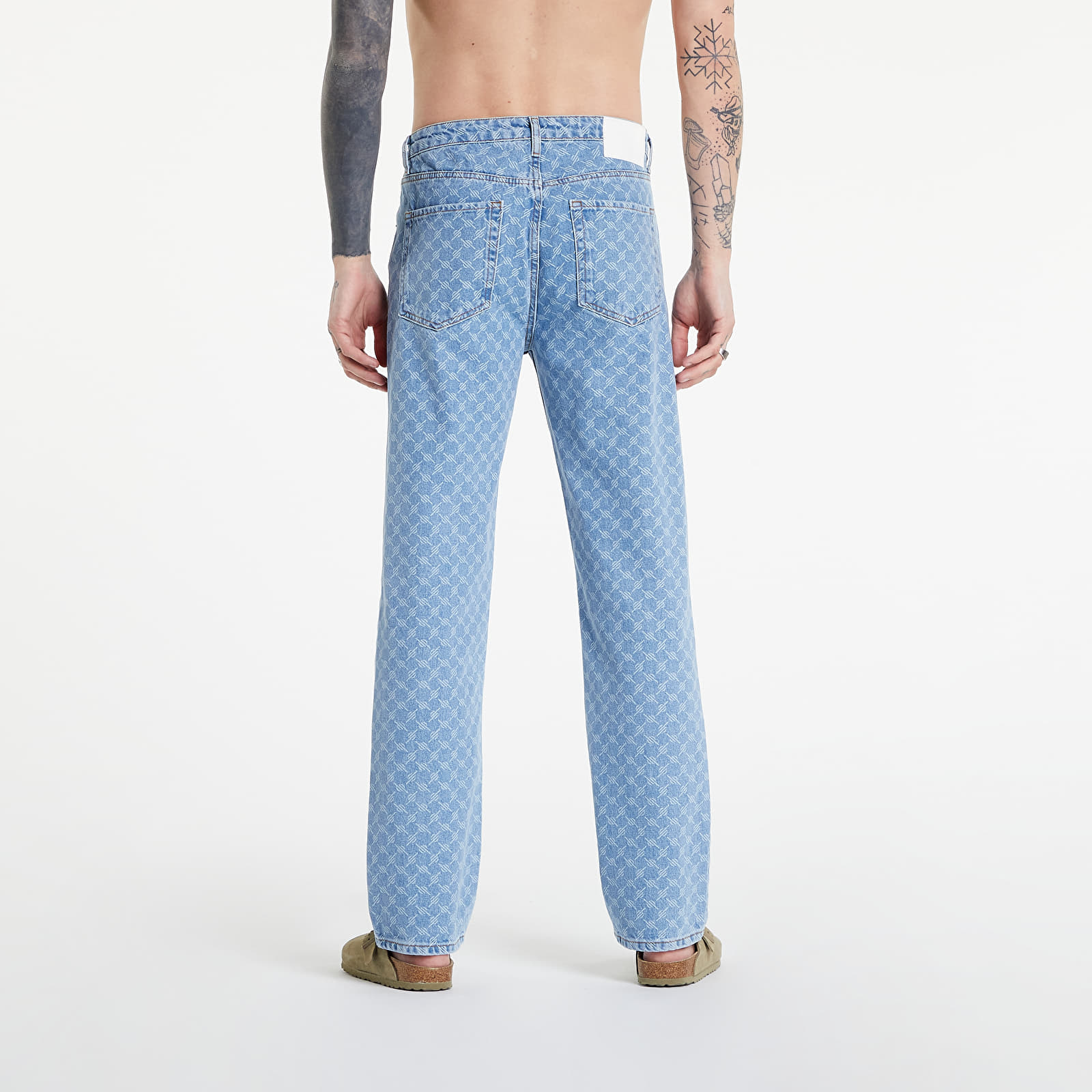 Pantaloni Daily Paper Munir Pants Blue Monogram