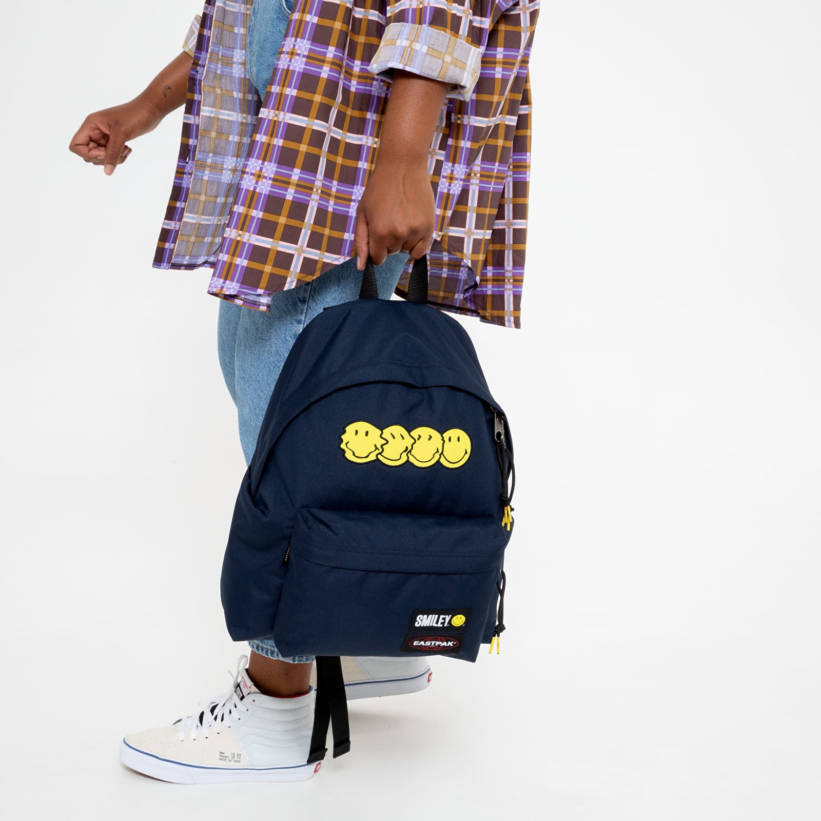 Nahrbtniki  EASTPAK Padded Pak'r Backpack Smiley Patch Marine