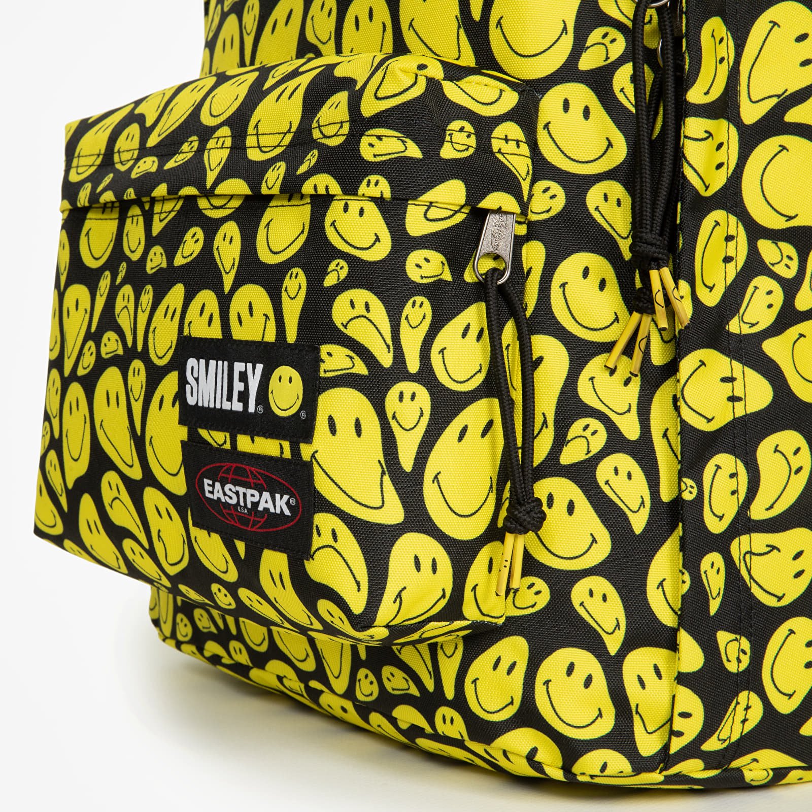 Zaini EASTPAK Out Of Office Backpack Smiley Stretch Yellow