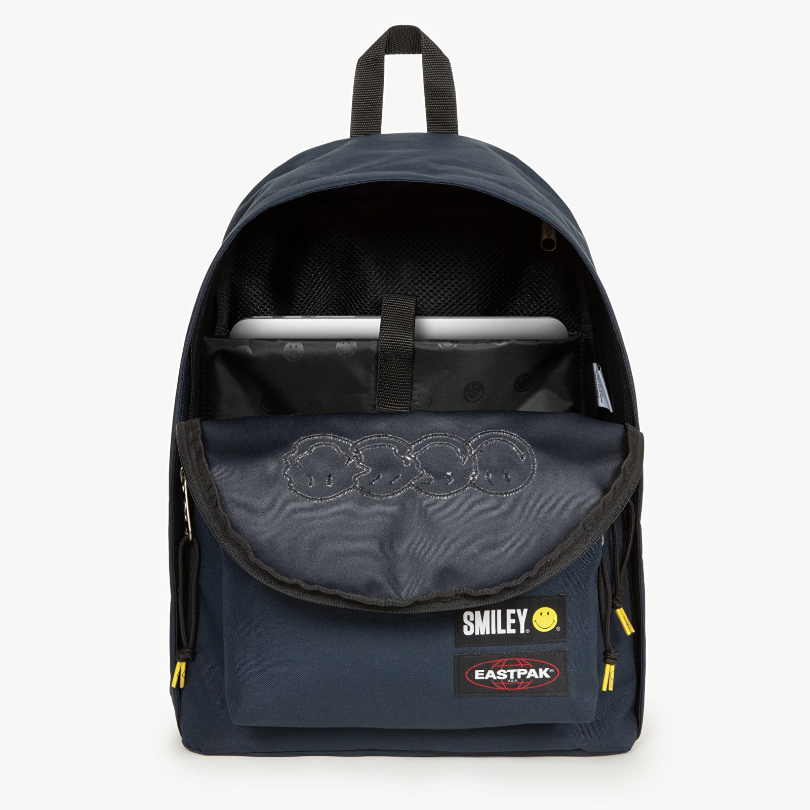 Kuprinės EASTPAK Out Of Office Backpack Smiley Patch Marine