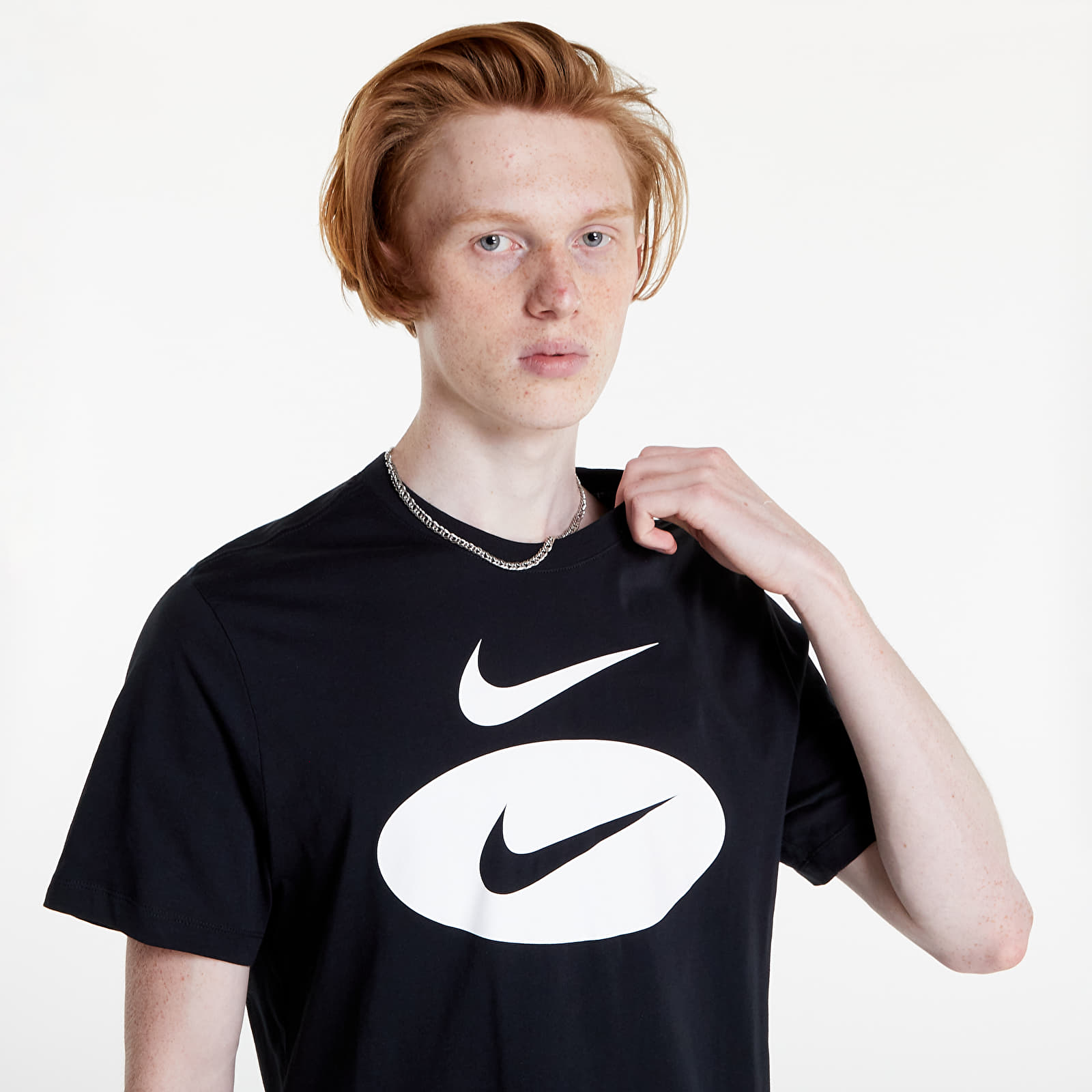 Tricouri  Nike NSW Swoosh Men's T-Shirt Black