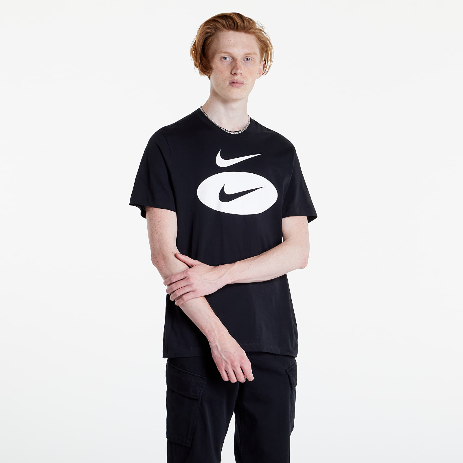Tricouri  Nike NSW Swoosh Men's T-Shirt Black