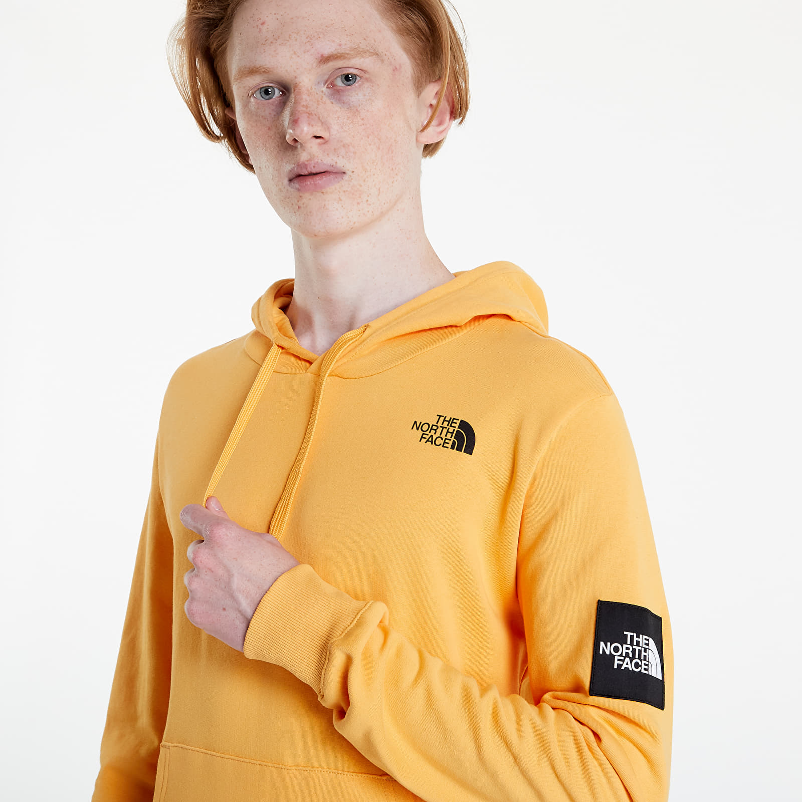 Mens orange store north face hoodie
