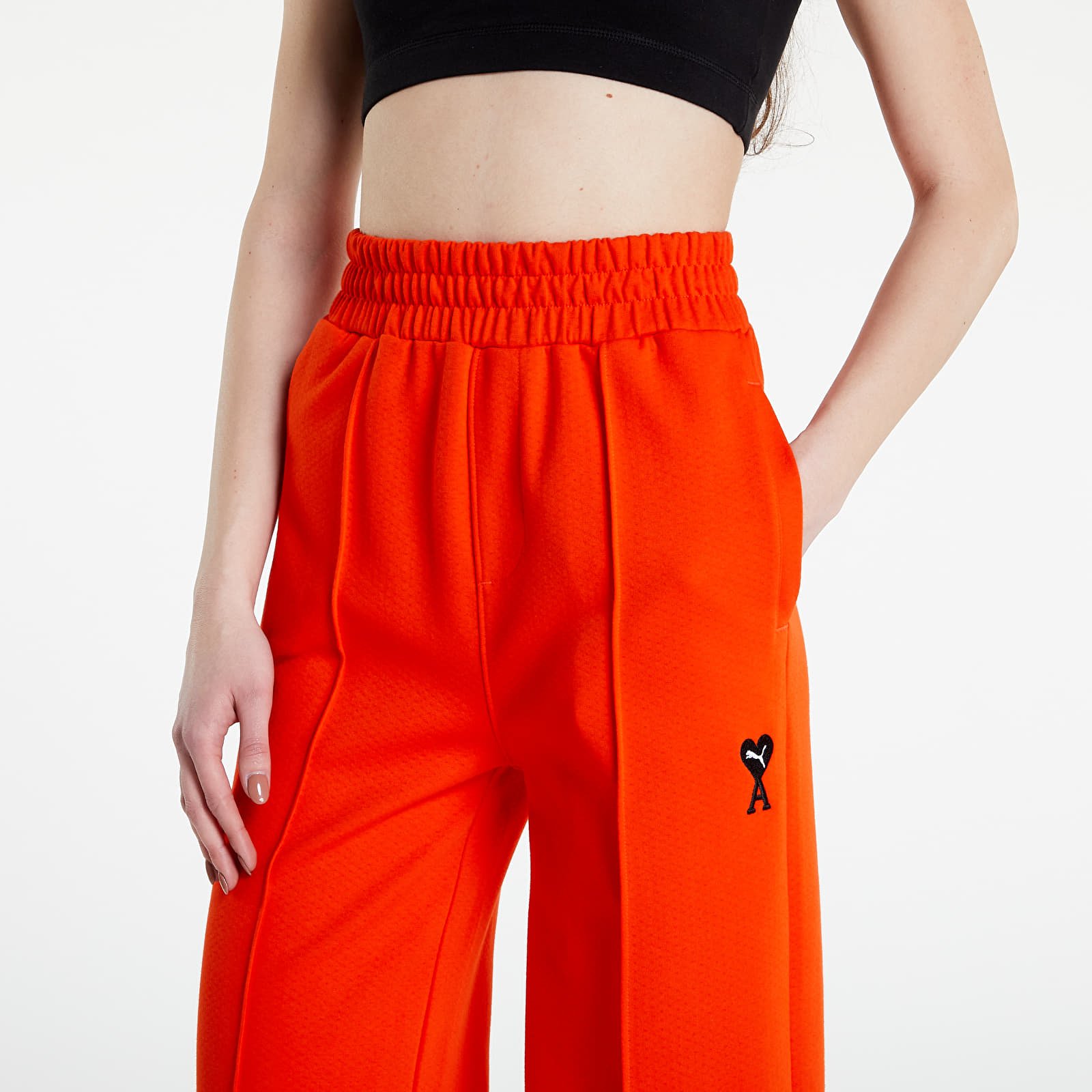 Puma orange plaid pants outlet