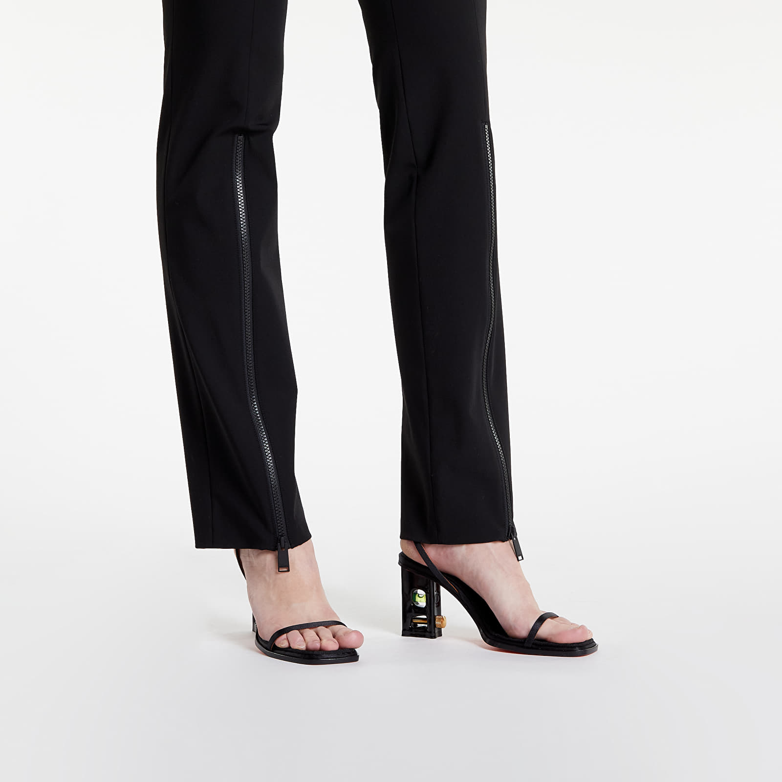 Hosen und Jeans HERON PRESTON Gabardine Stretch Zip Pants Black/ No Color
