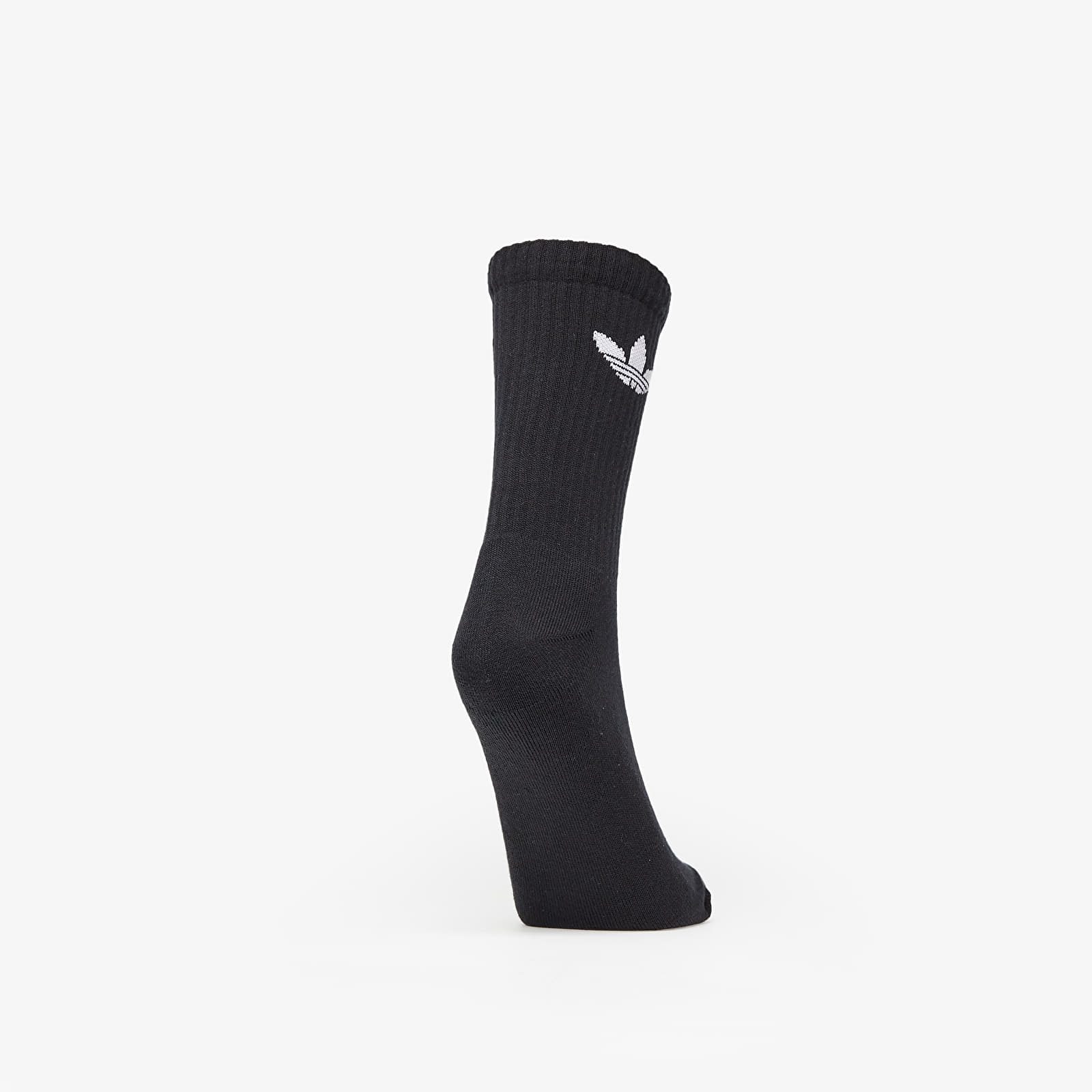 Nogavice adidas Originals Cushioned Trefoil Mid-Cut Crew Socks 3-Pack White/ Medium Grey Heather/ Black