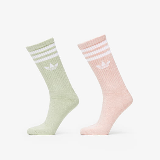 adidas originals 2 pack socks white pink