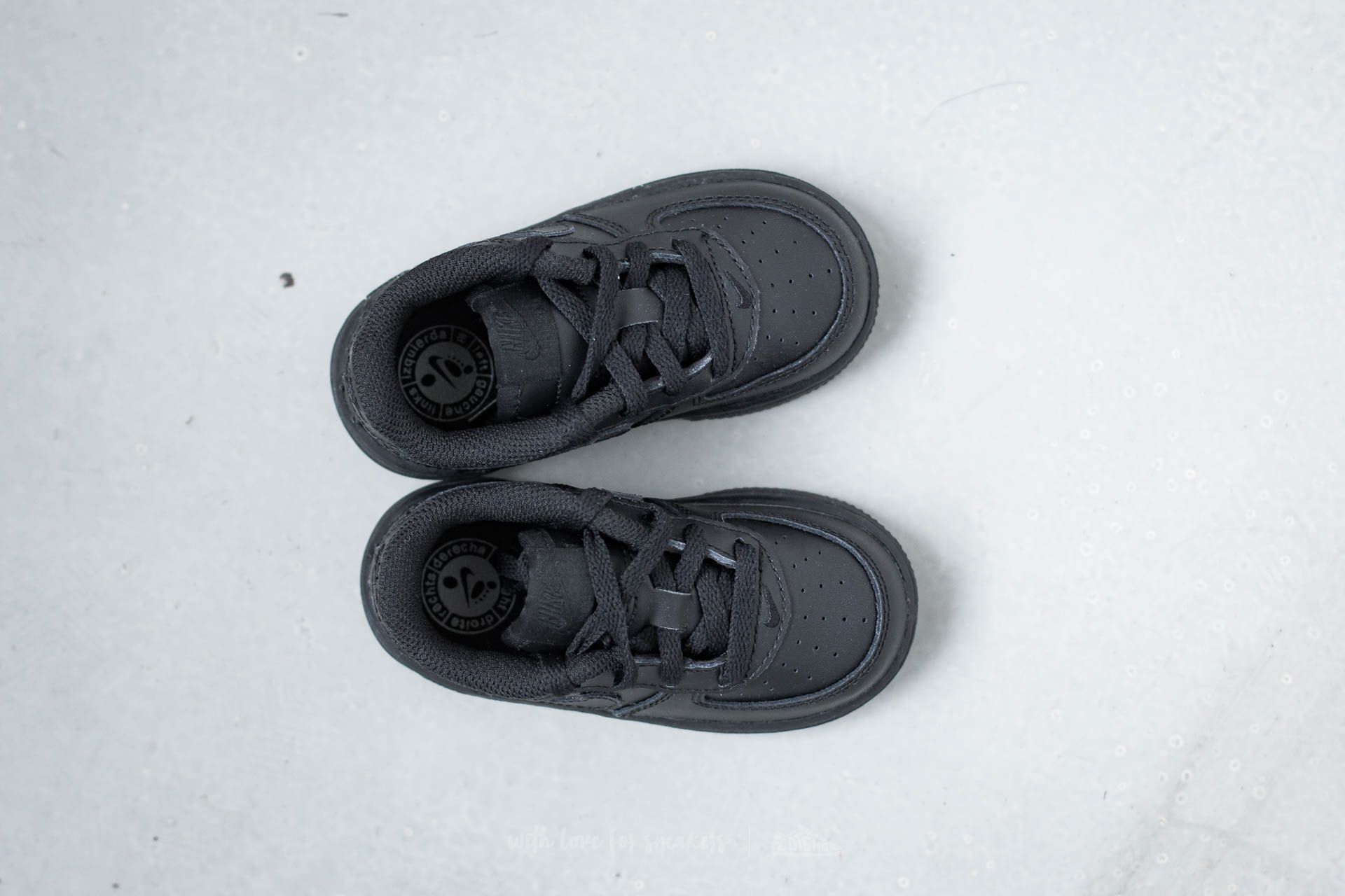 Joggesko og sko for barn Nike Force 1 (TD) Black/ Black-Black