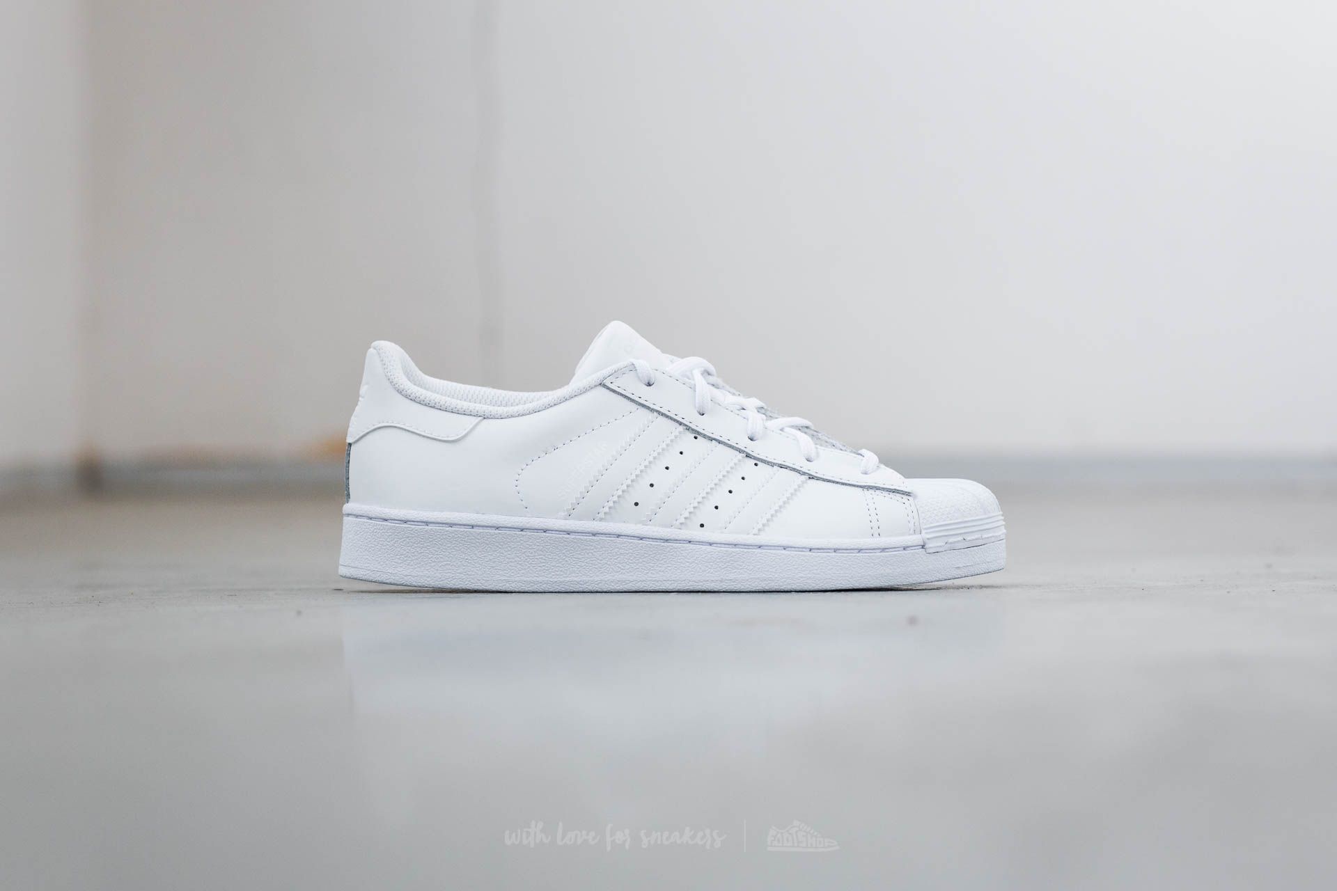 Kids' sneakers and shoes adidas Superstar Foundation C Ftw White/ Ftw  White/ Ftw White (BA8380) | Footshop