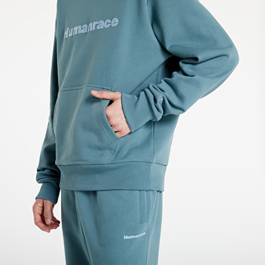 Hoodies and sweatshirts adidas x Pharrell Williams Basics Hood Hazy Emerald Footshop