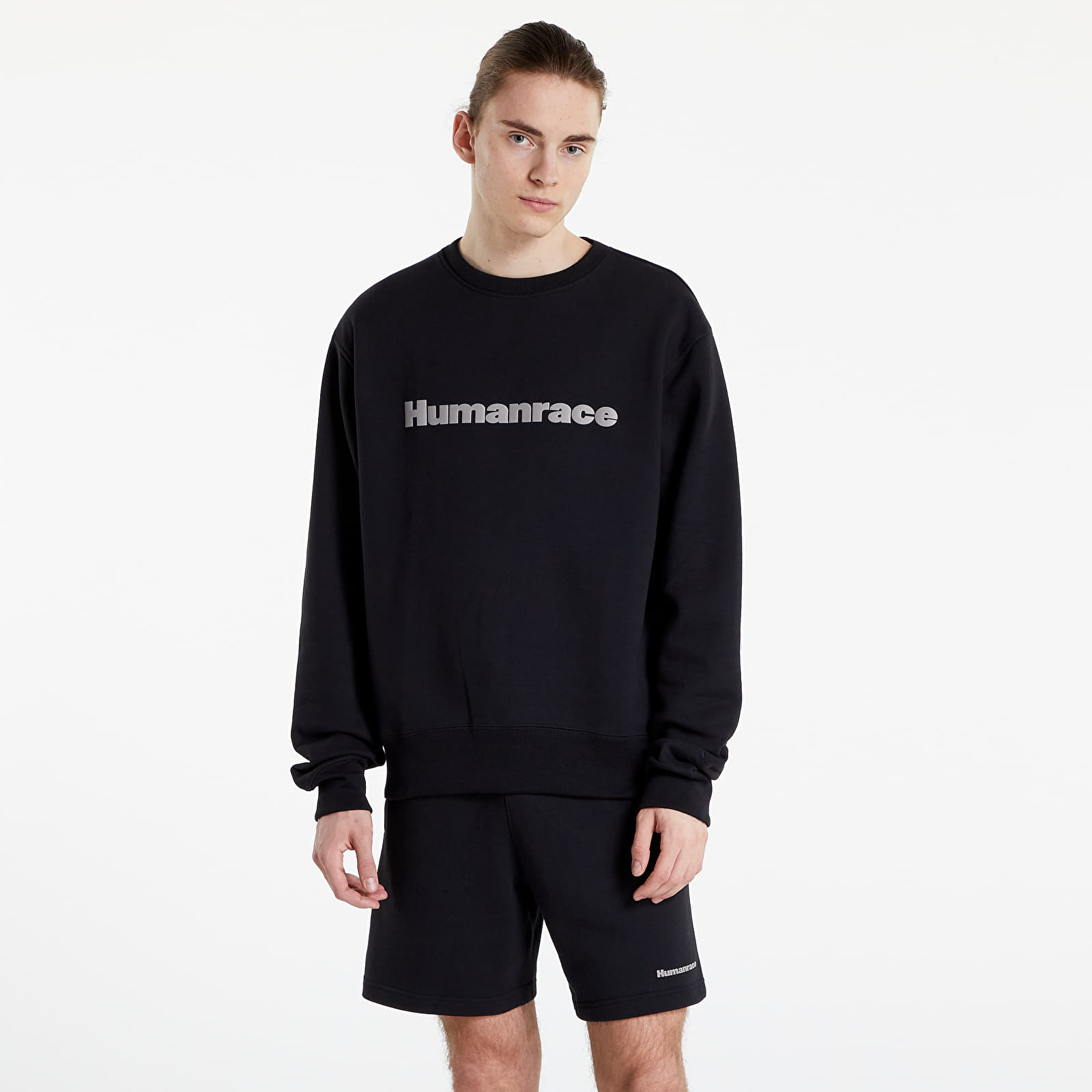 Hættetrøjer og sweatshirts adidas x Pharrell Williams Basics Crew Black