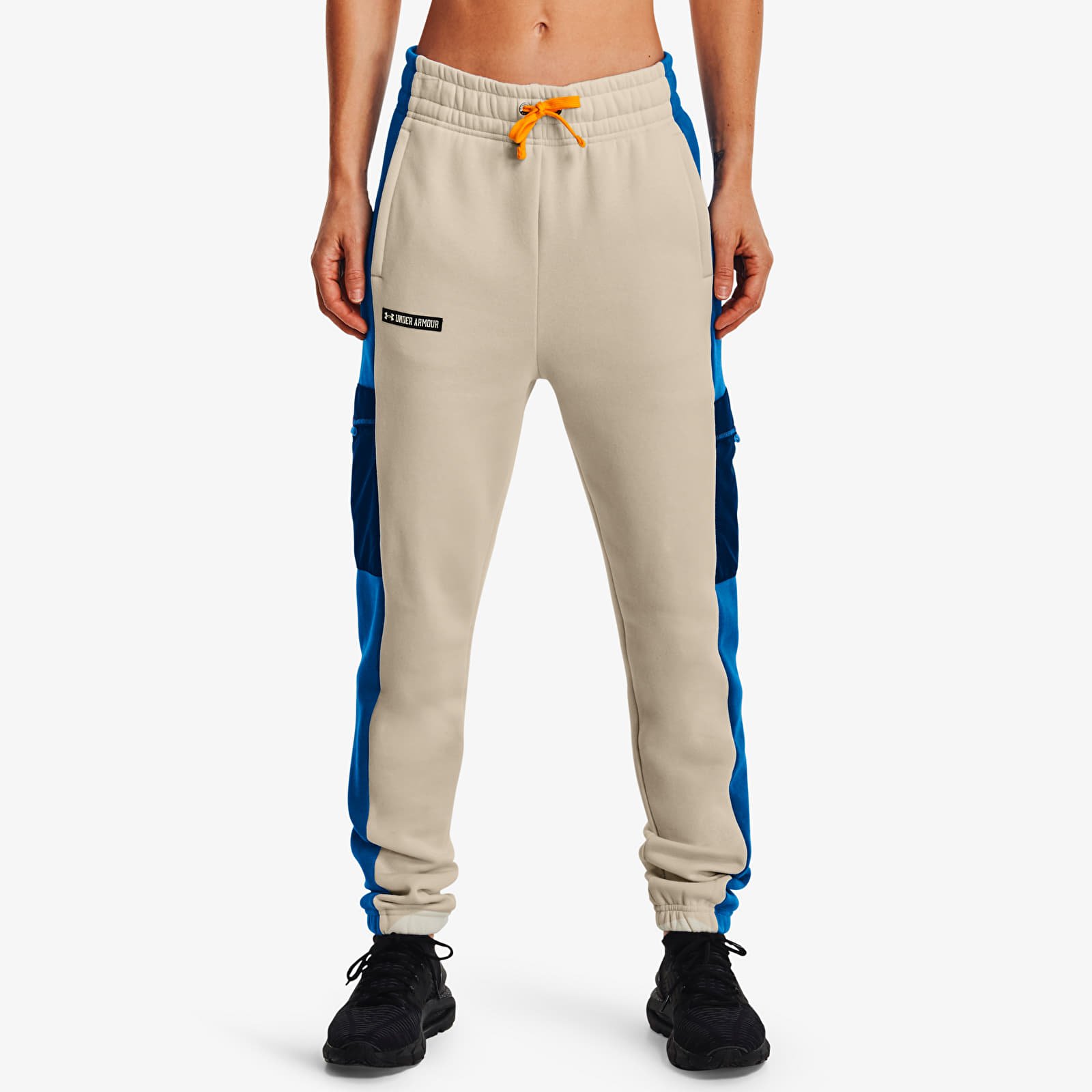 Nadrágok Under Armour Rival Fleece SP Pant Stone/ Victory Blue/ Stone