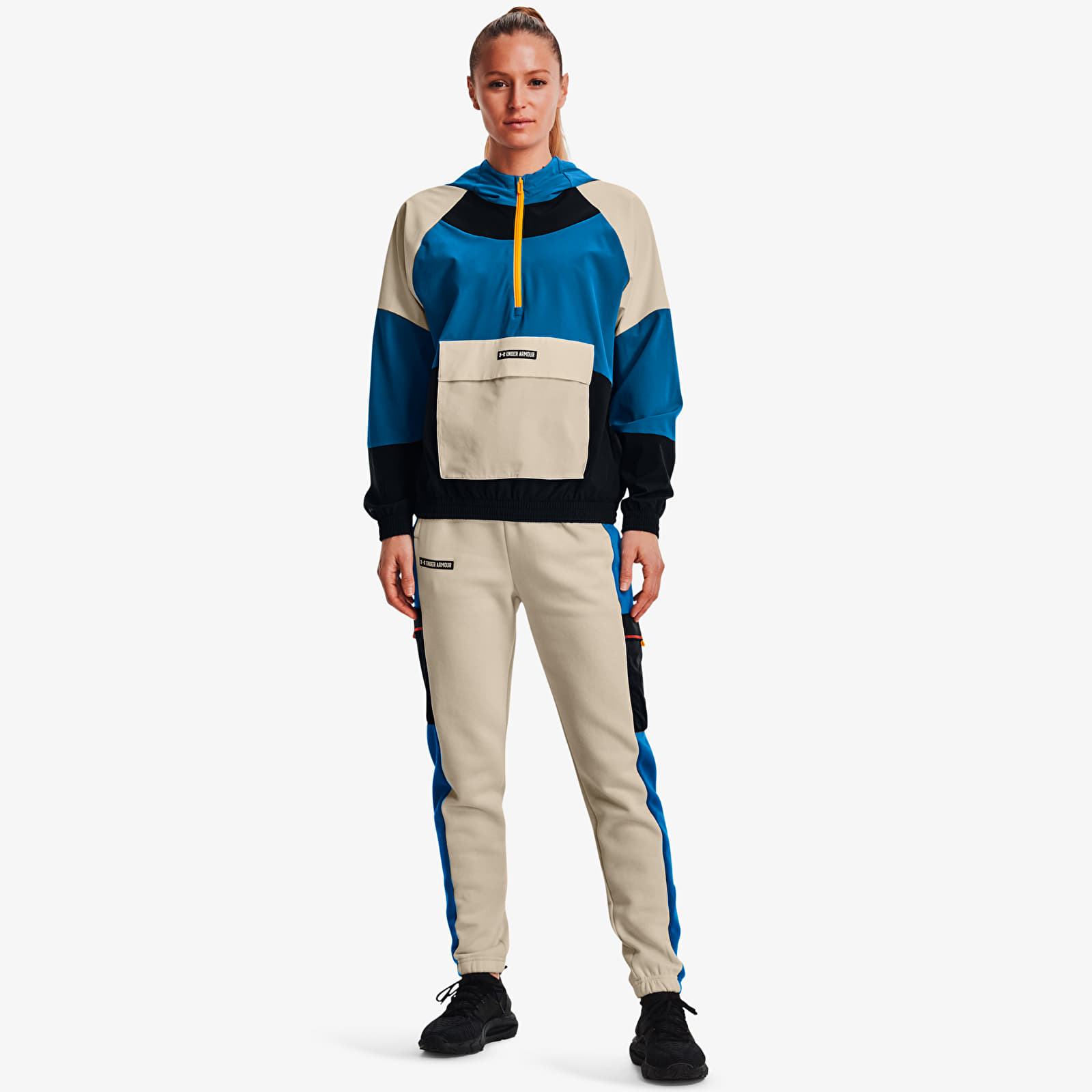 Hosen und Jeans Under Armour Rival Fleece SP Pant Stone/ Victory Blue/ Stone