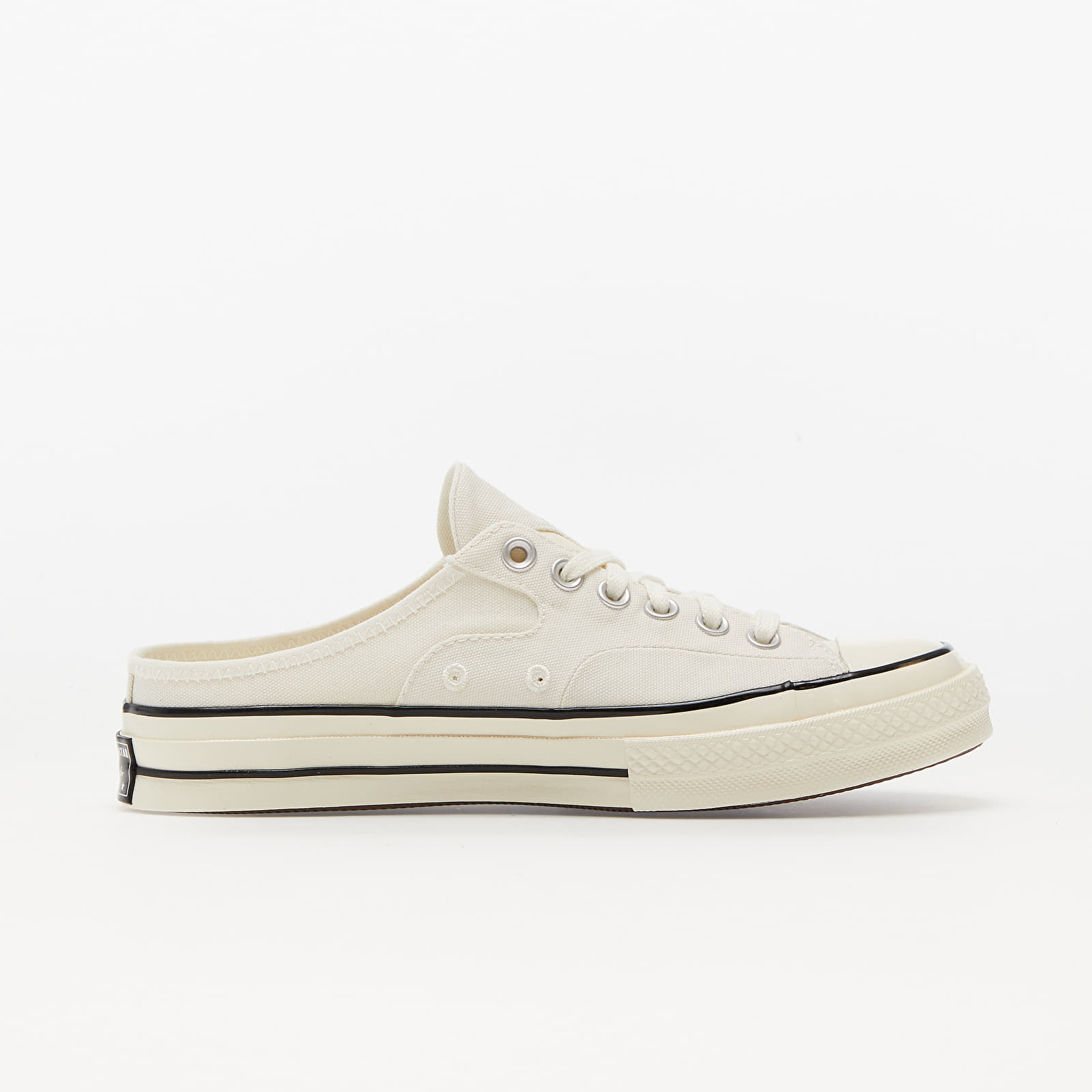 Herresko Converse Chuck 70 Mule Recycled Canvas Egret/ Egret/ Black