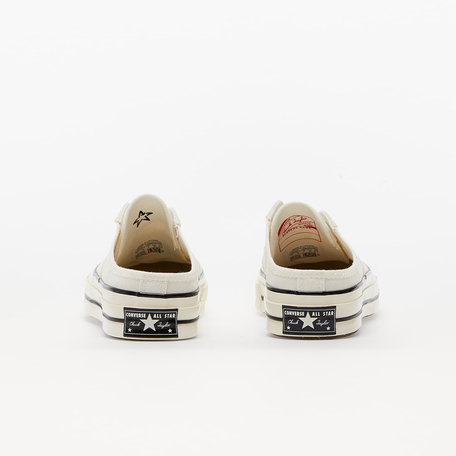 Herresko Converse Chuck 70 Mule Recycled Canvas Egret/ Egret/ Black