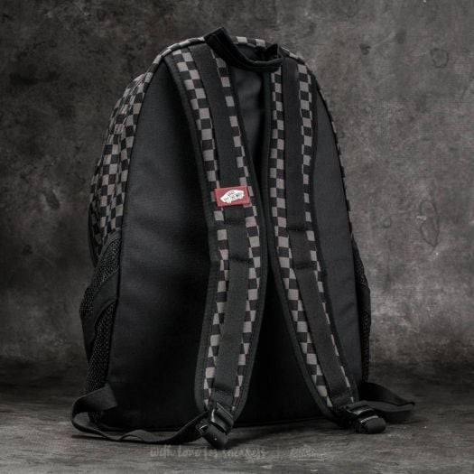 Vans checkerboard van doren backpack charcoal/black hotsell