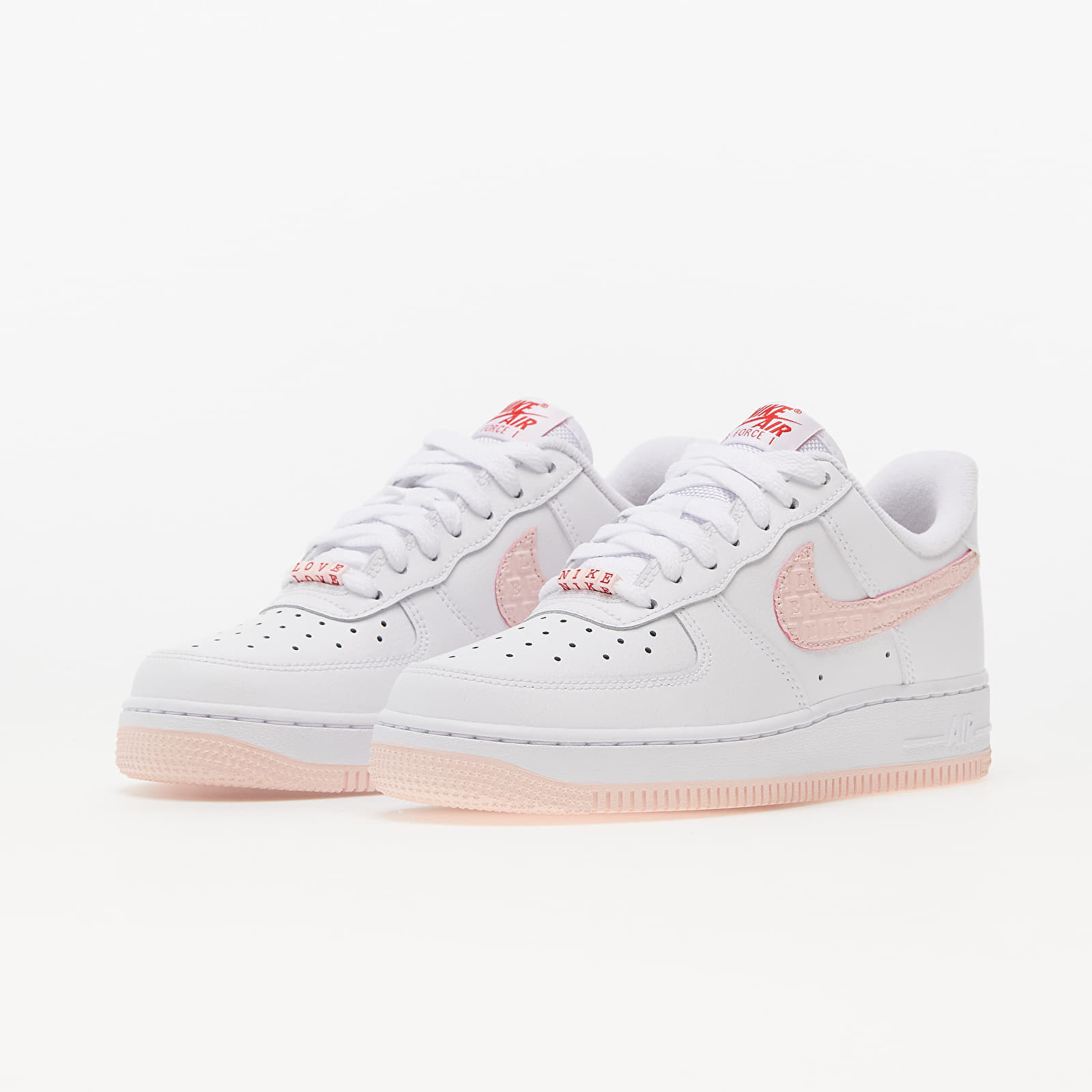 Női cipők Nike Wmns Air Force 1 '07 "Valentine's Day" White/ Atmosphere-University Red-Sail