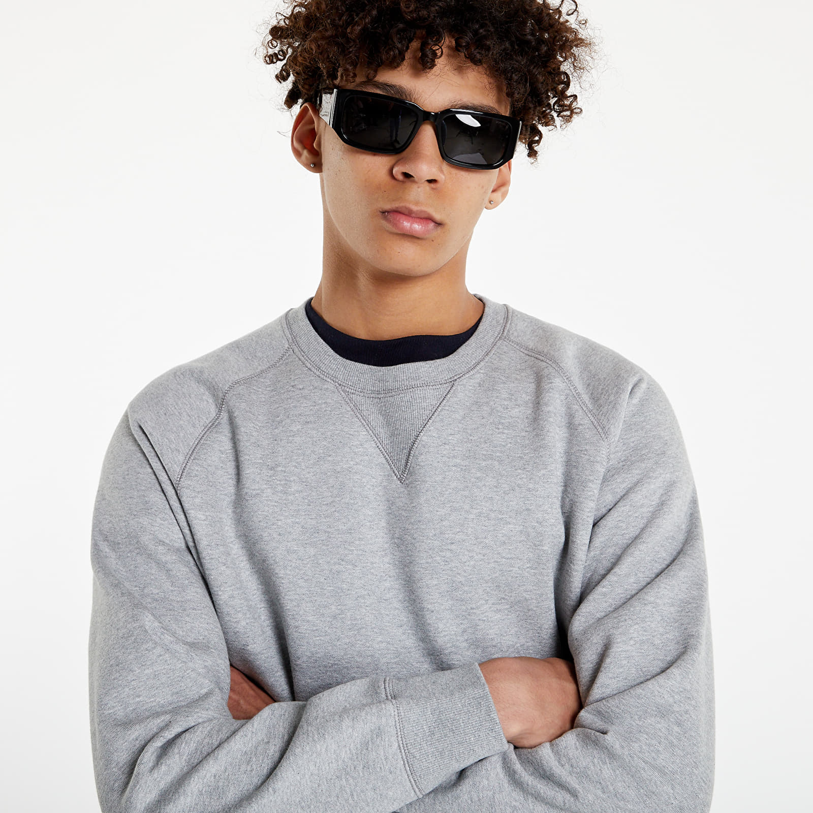 Kapucnis pulóverek és pulcsik Carhartt WIP Chase Sweat Grey Heather/ Gold