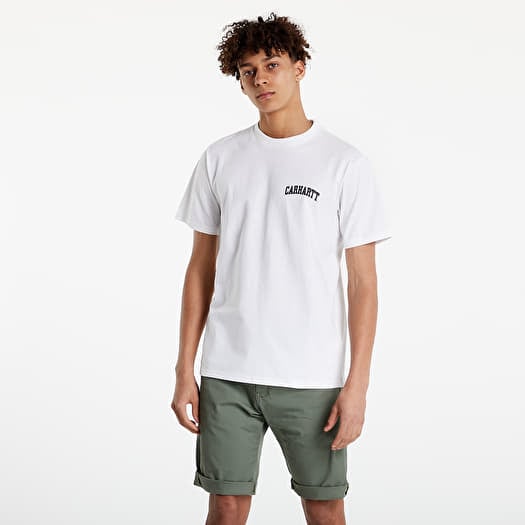 T-shirt Carhartt WIP S/S University Script T-Shirt White/ Black