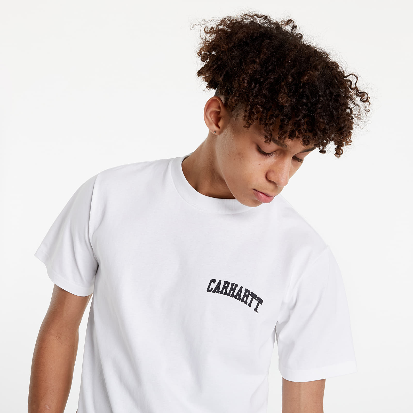 T-shirts Carhartt WIP S/S University Script T-Shirt White/ Black