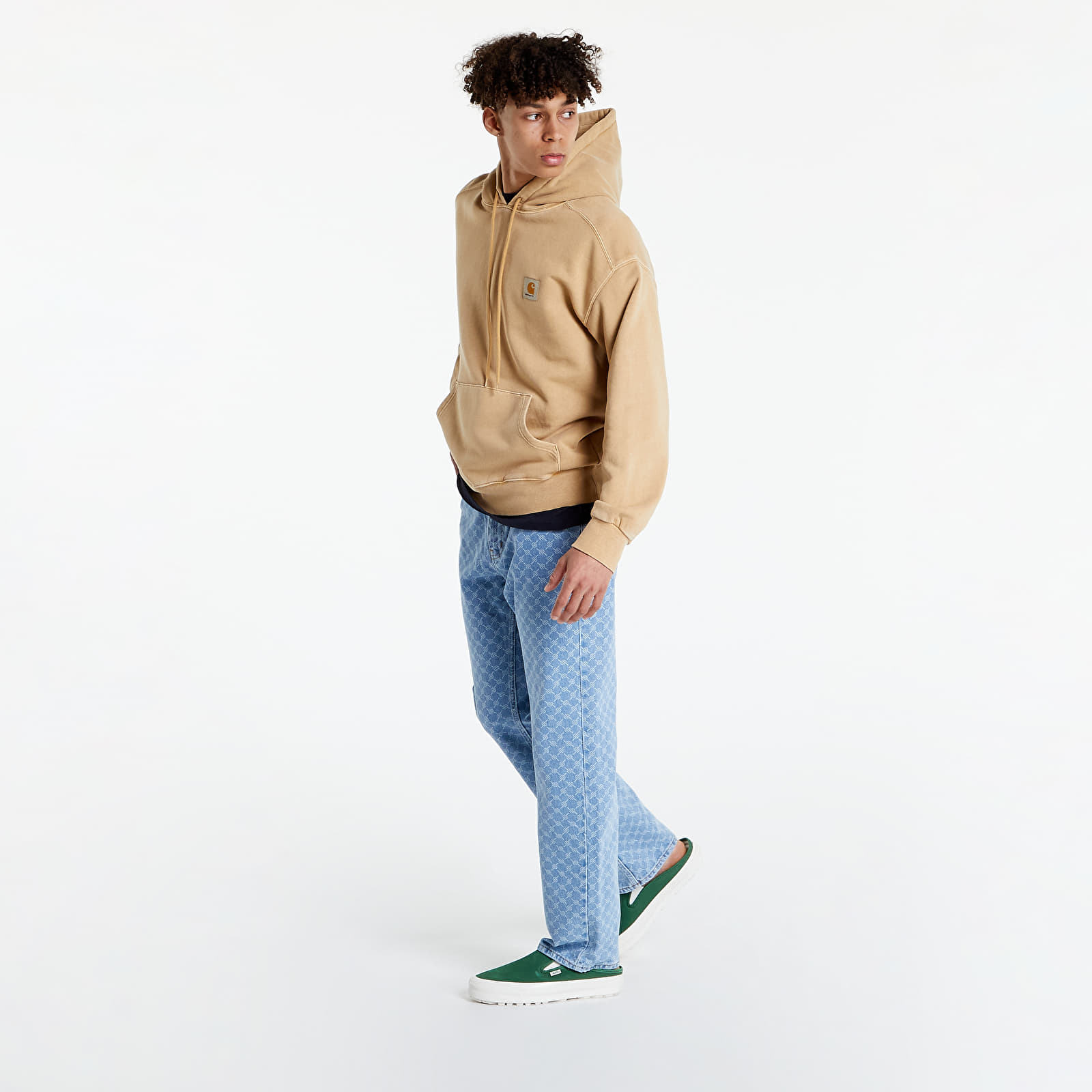 Puloverji Carhartt WIP Hooded Nelson Sweat Dusty H Brown