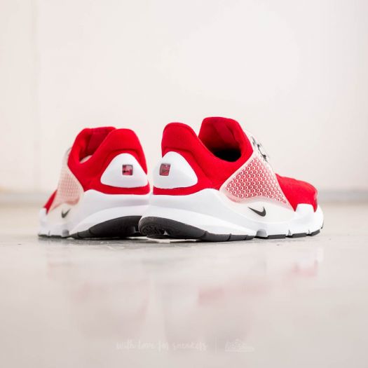 red nike sock shoes