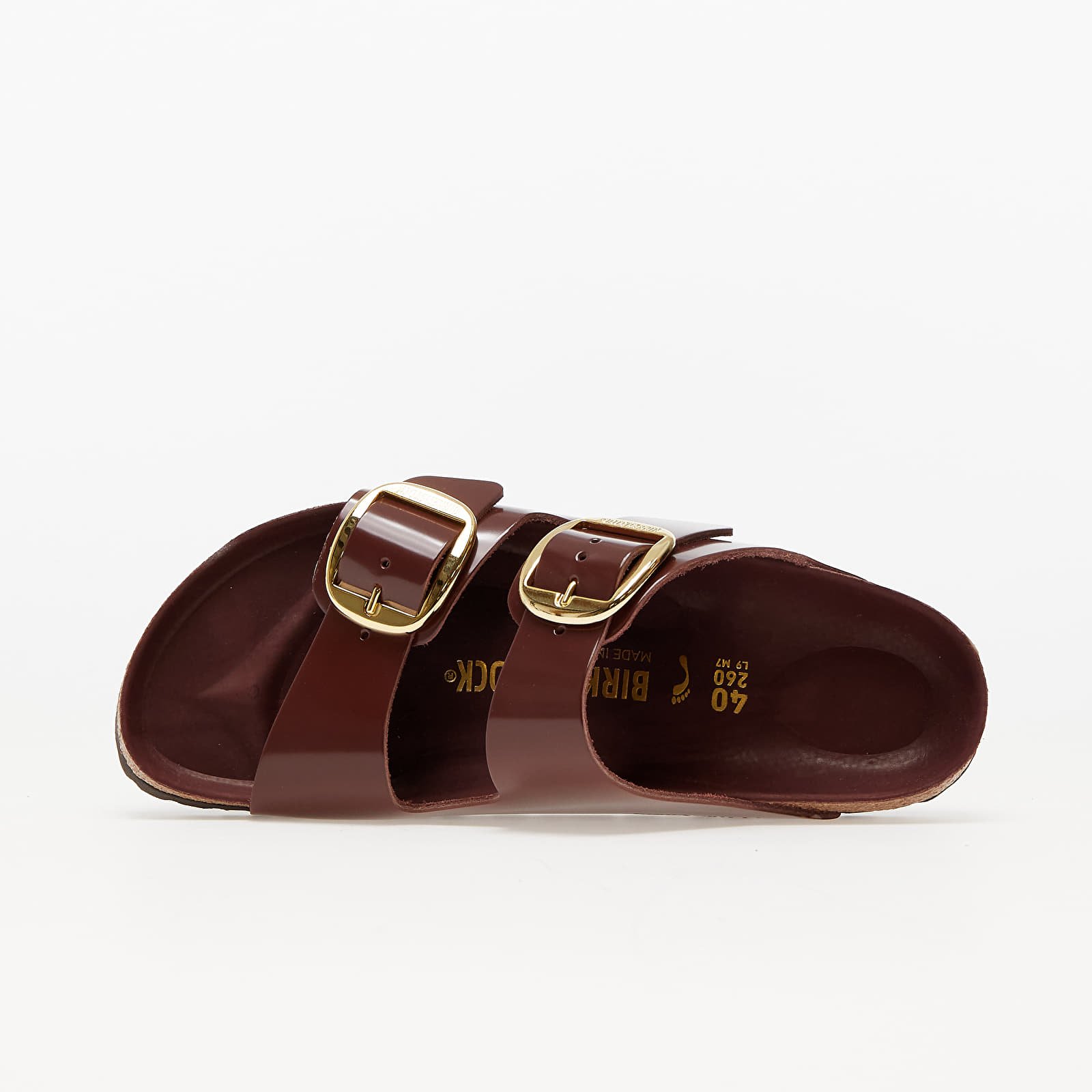 Női cipők Birkenstock Arizona Big Buckle High Shine Chocolate