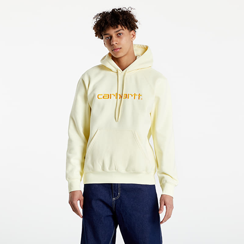 Carhartt WIP Hooded Carhartt Sweat Soft Yellow/ Popsicle