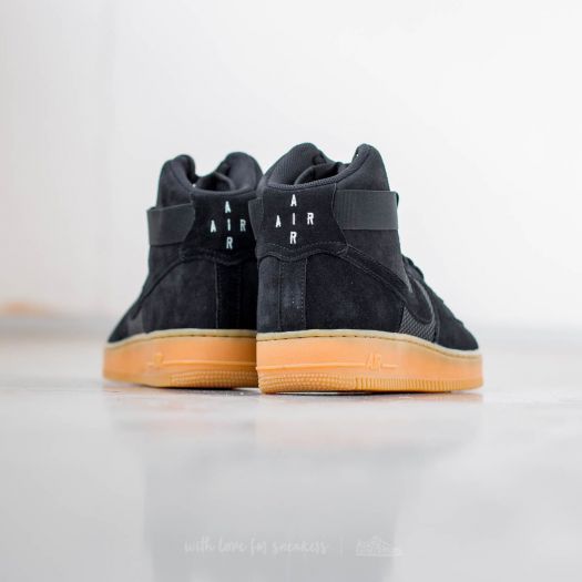 Men s shoes Nike Air Force 1 High 07 LV8 Black Black Gum Light Brown Footshop