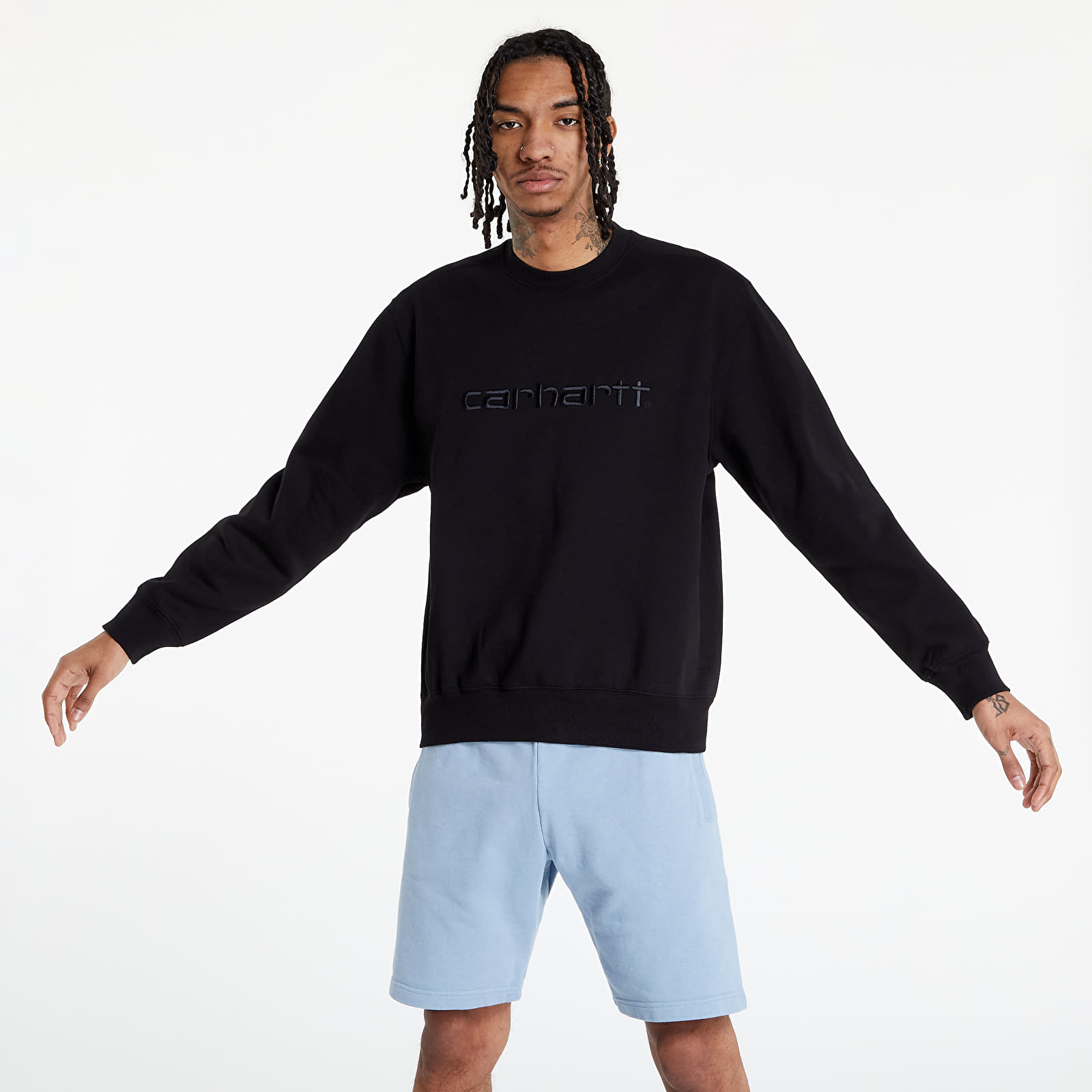 Puloverji Carhartt WIP Carhartt Sweat Black/ Black