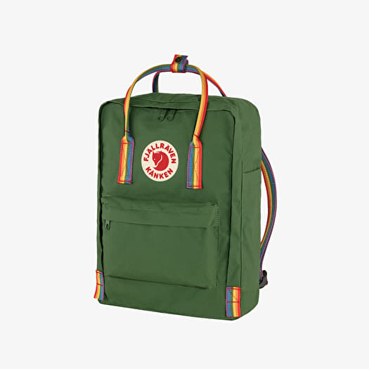 Kanken leaf top green burnt orange